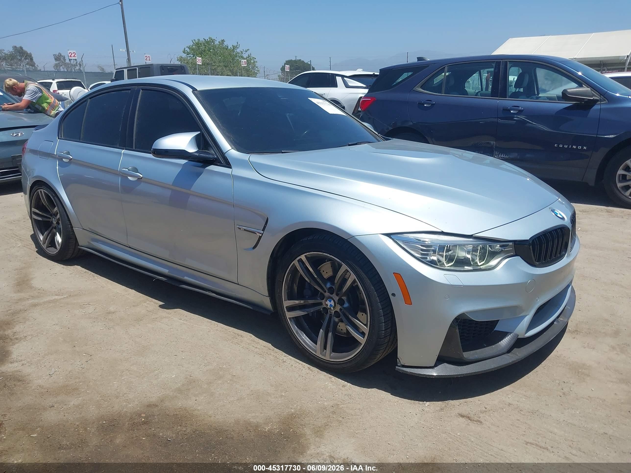 2016 BMW M3, VIN WBS8M9C52GP966976 — Зад