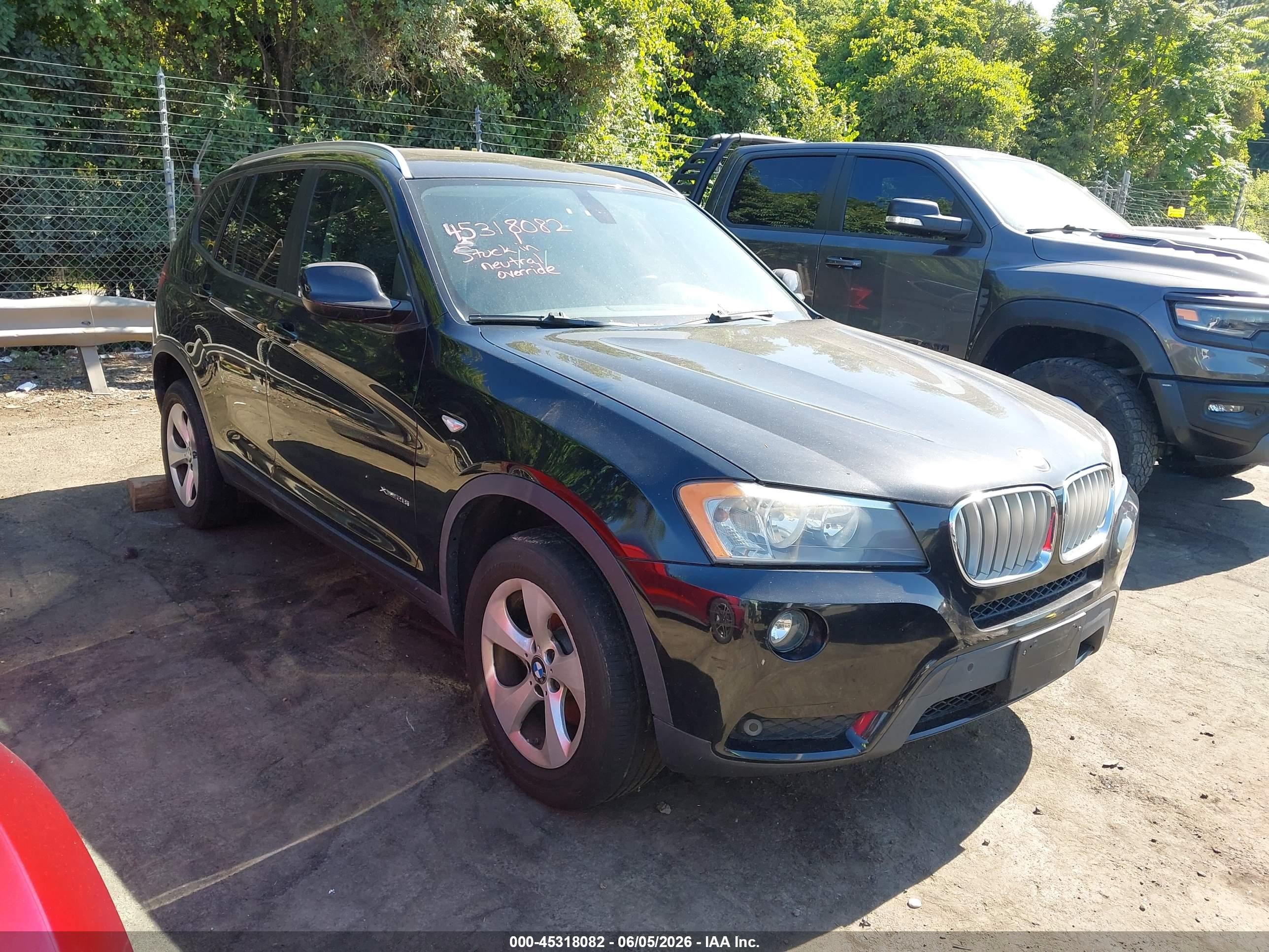 2012 BMW X3 28i, VIN 5UXWX5C55CL723595 — Обычный износ