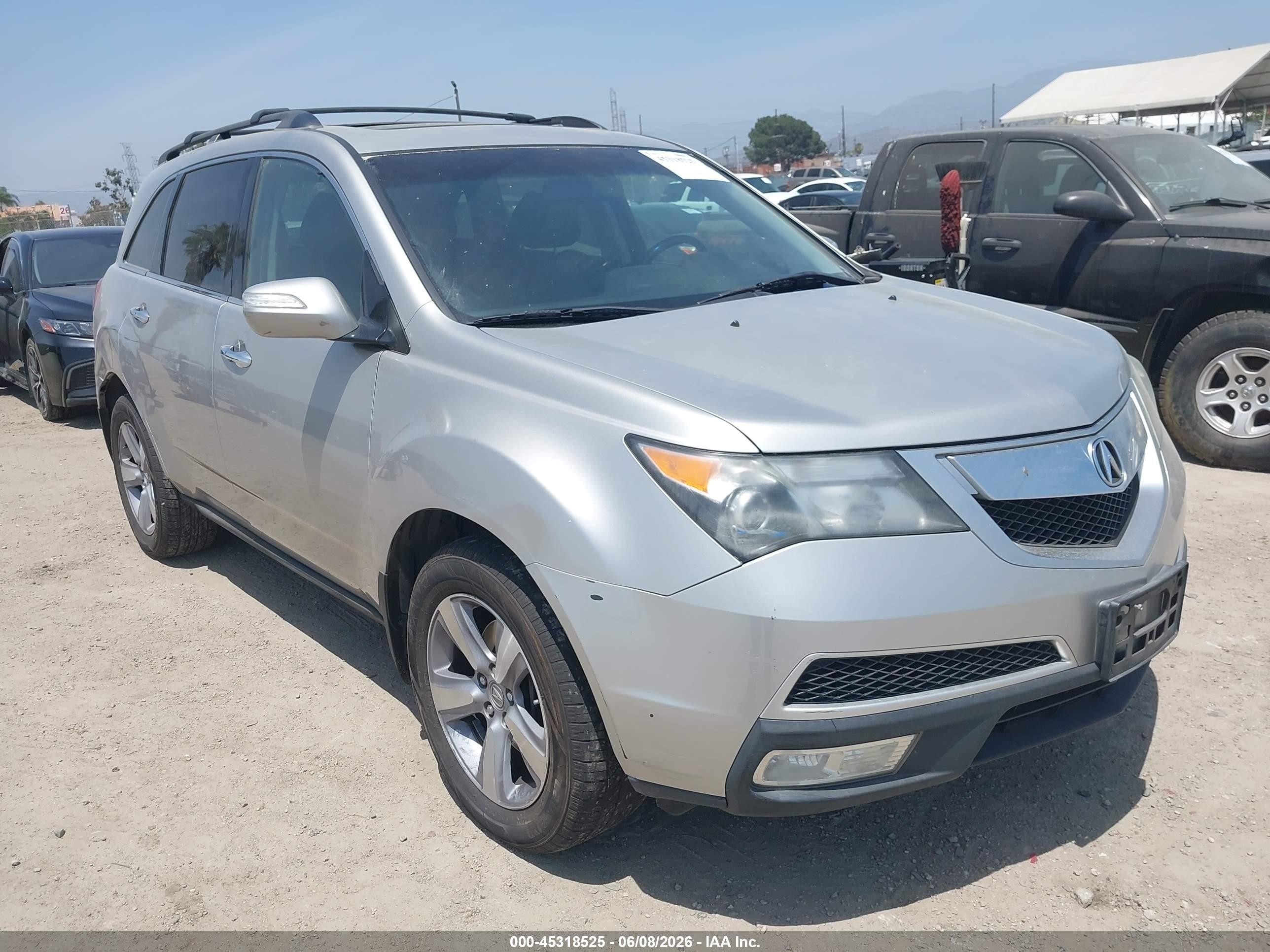 2012 Acura MDX Technology, VIN 2HNYD2H31CH505251 — Side