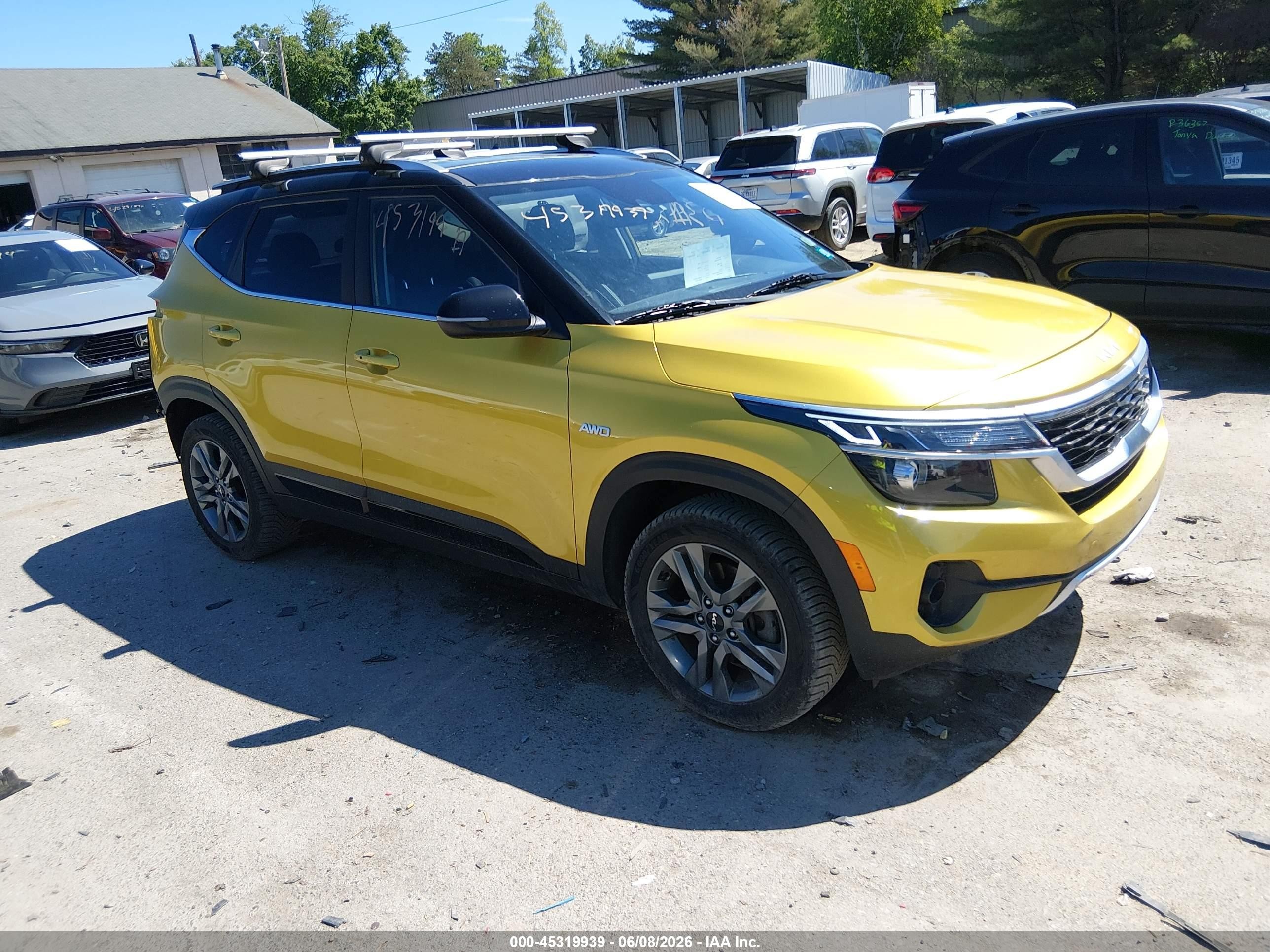 2023 Kia Seltos S, VIN KNDEUCAAXP7347050 — Rear end