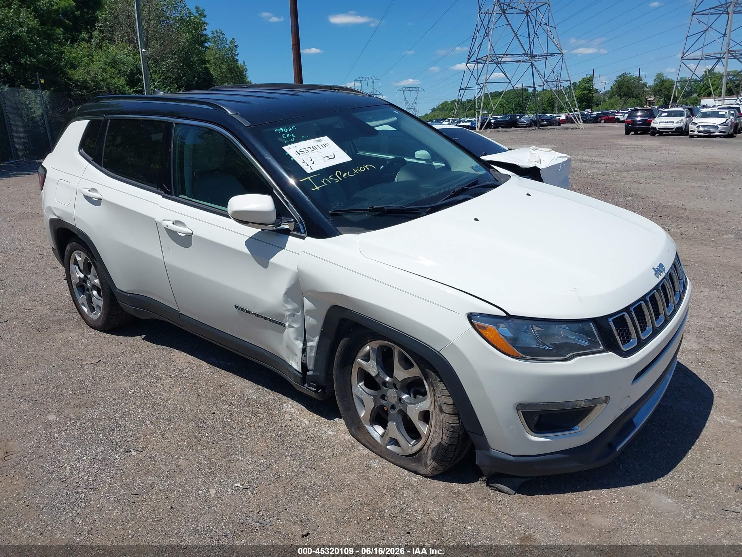 2020 Jeep Compass Limited, VIN 3C4NJDCB0LT116703 — Front end