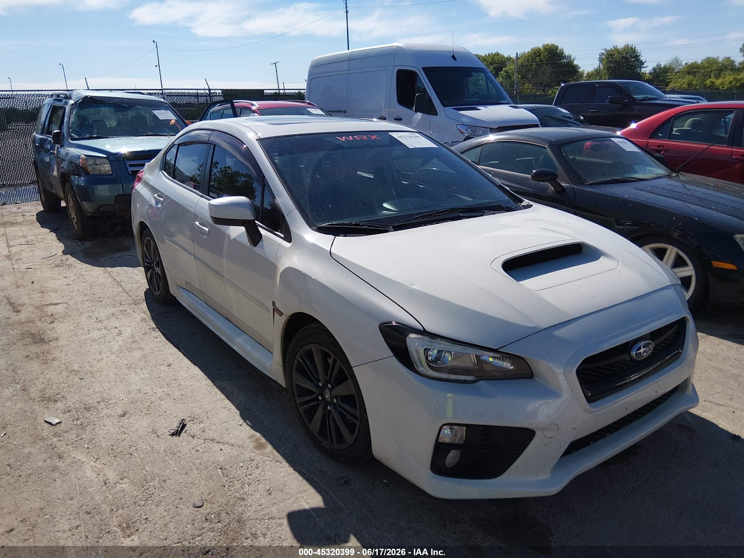 2015 Subaru WRX Limited, VIN JF1VA1G62F9834462 — Град