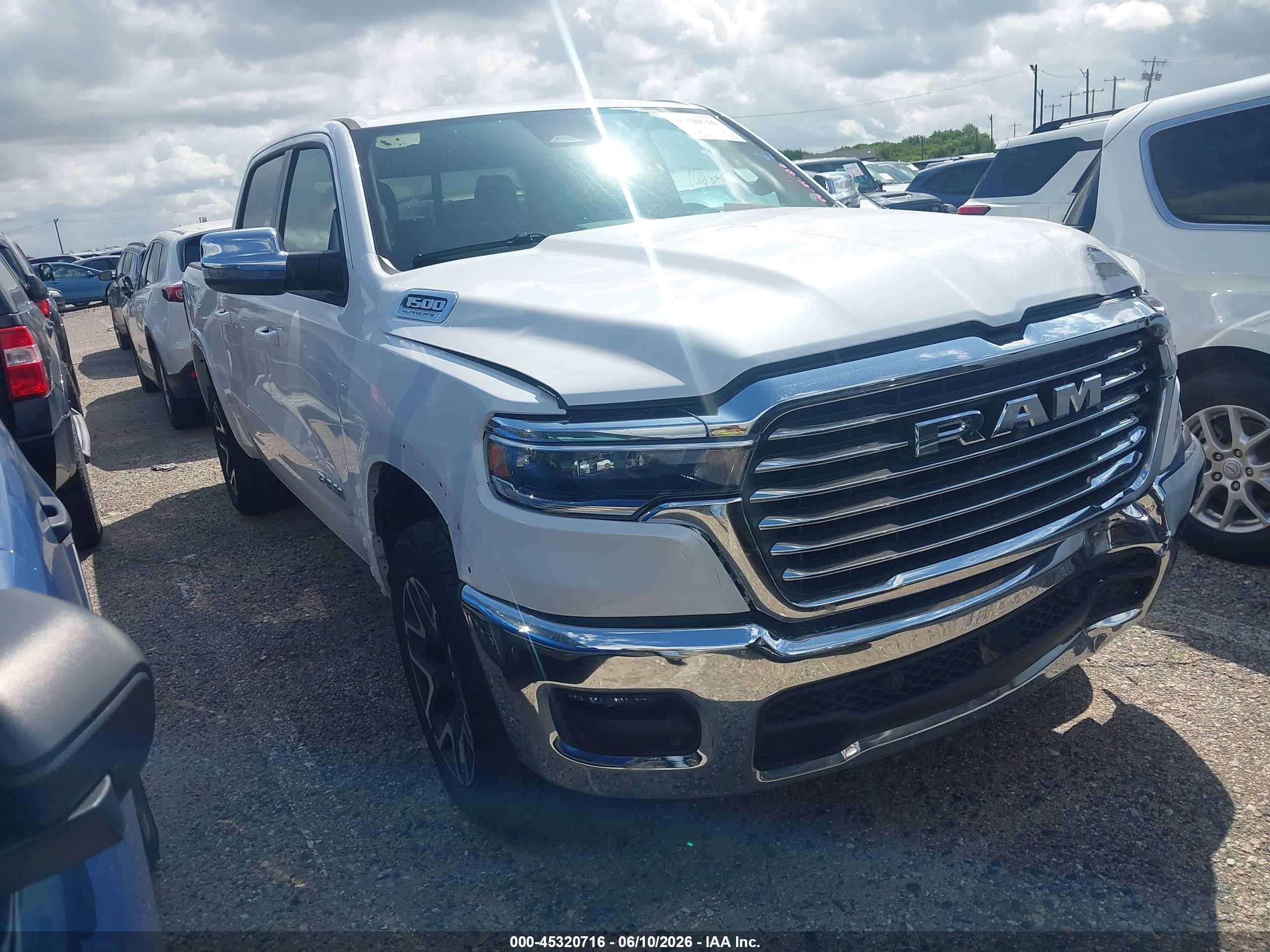 2026 Ram 1500 Laramie, VIN 1C6SRFJP0TN290915 — Front end