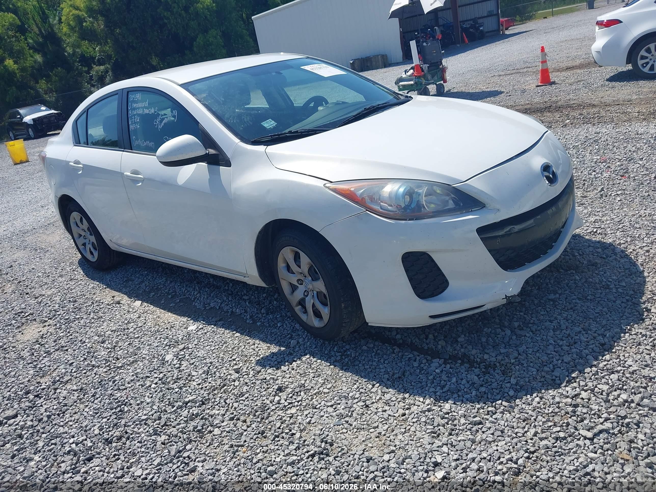 2013 Mazda 3 i Sport, VIN JM1BL1U77D1705391 — Repossession