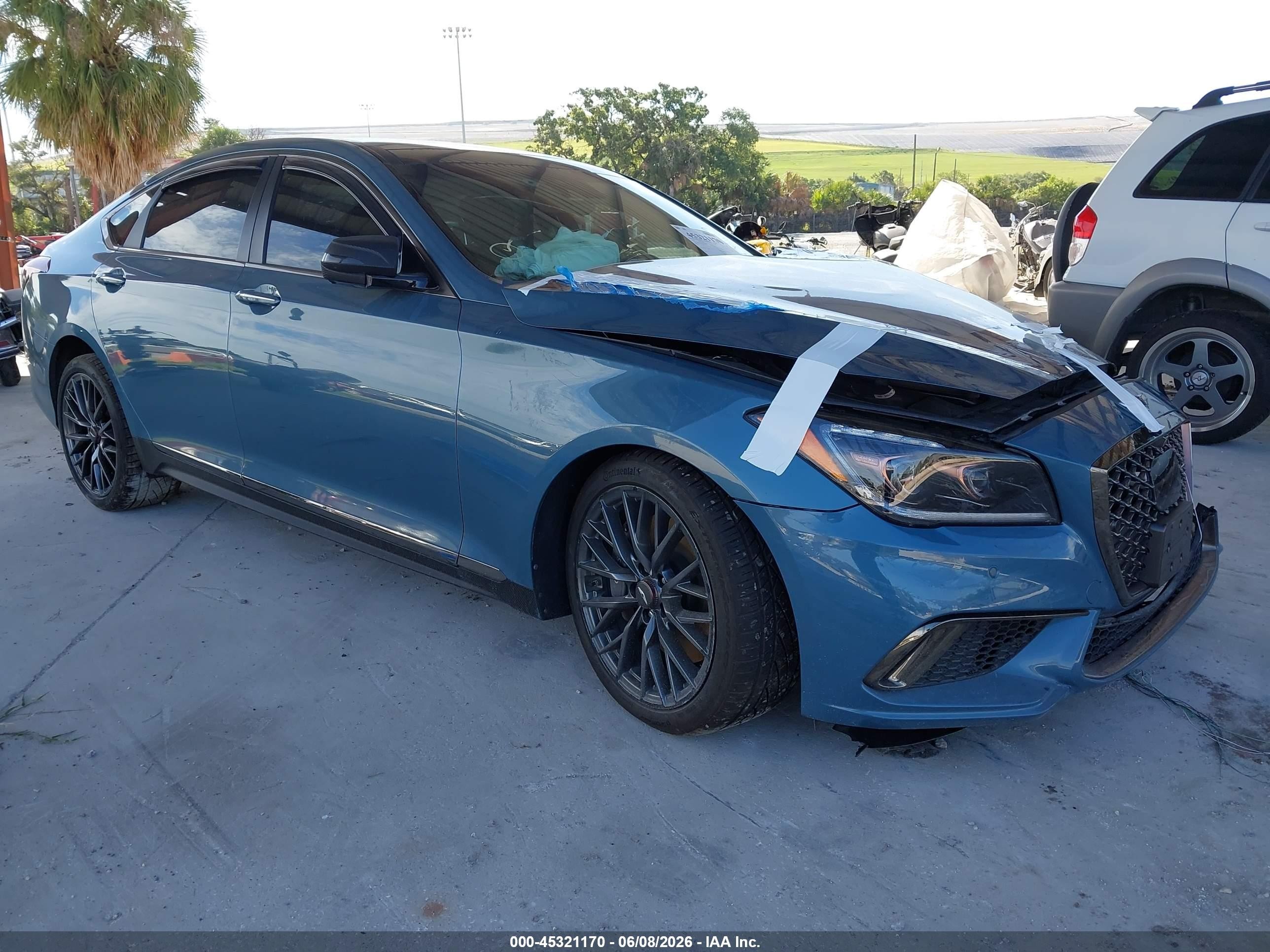 2018 Genesis G80 Sport, VIN KMHGN4JB5JU228668 — Front end