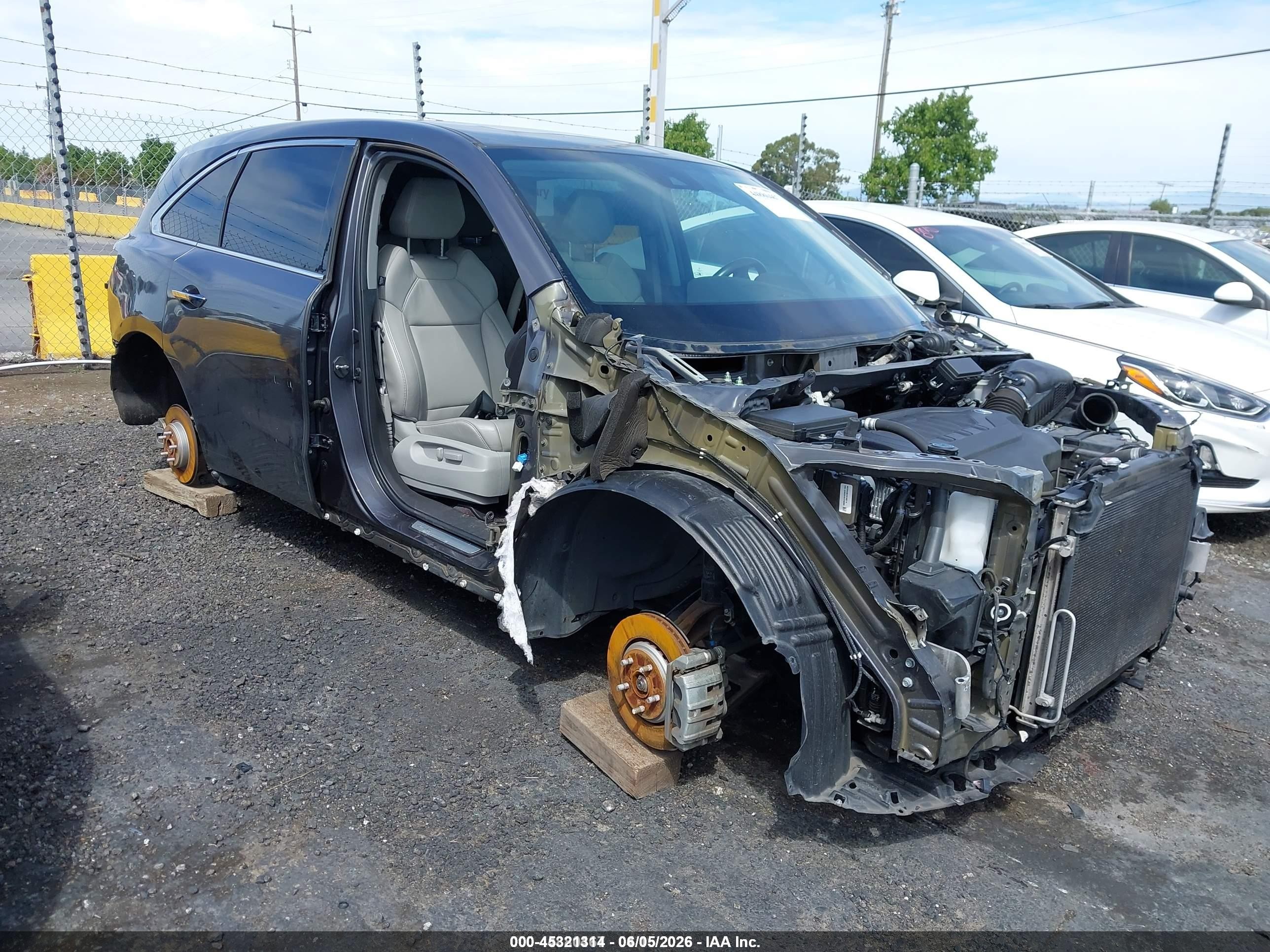 2017 Acura MDX, VIN 5FRYD3H3XHB007542 — Theft recovery