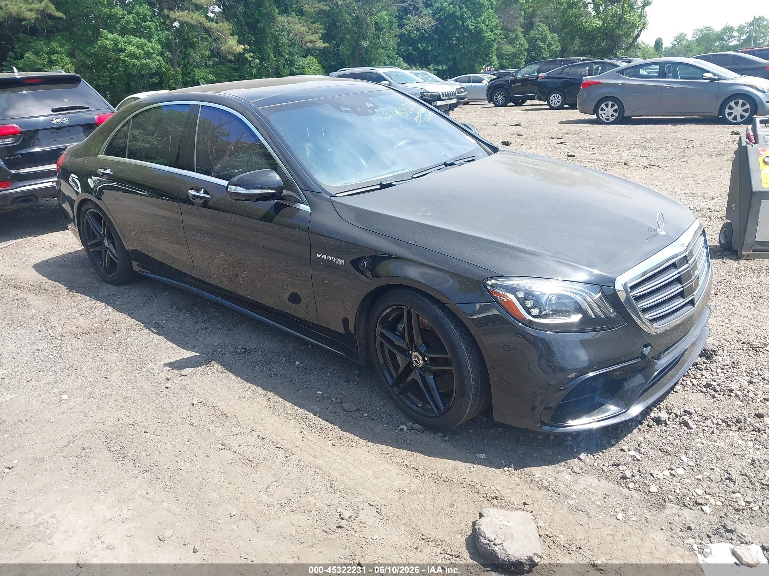2019 Mercedes-Benz S 63 AMG, VIN WDDUG8JB8KA468363 — Front end