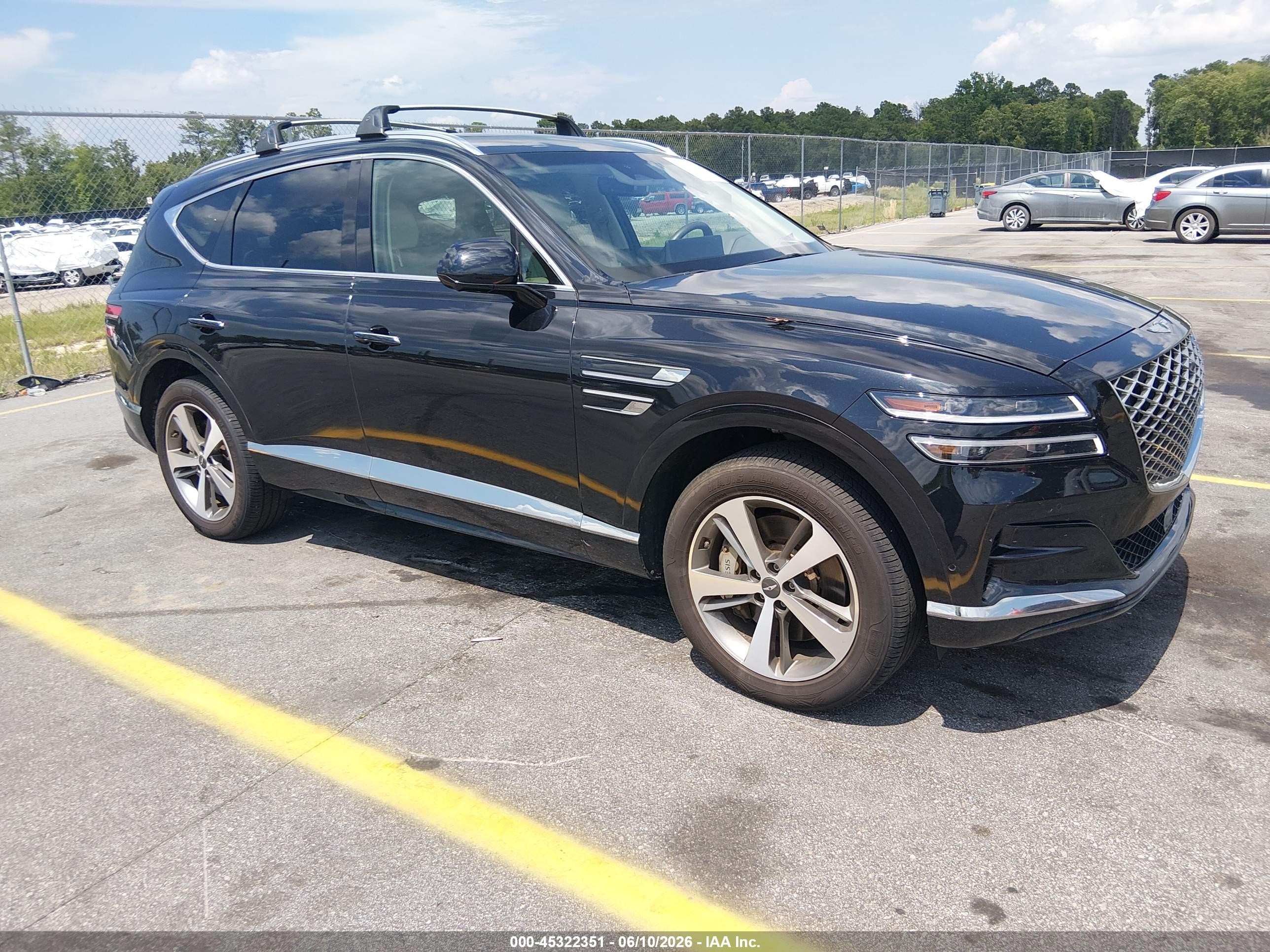 2022 Genesis GV80, VIN KMUHCESC4NU075733 — Hail