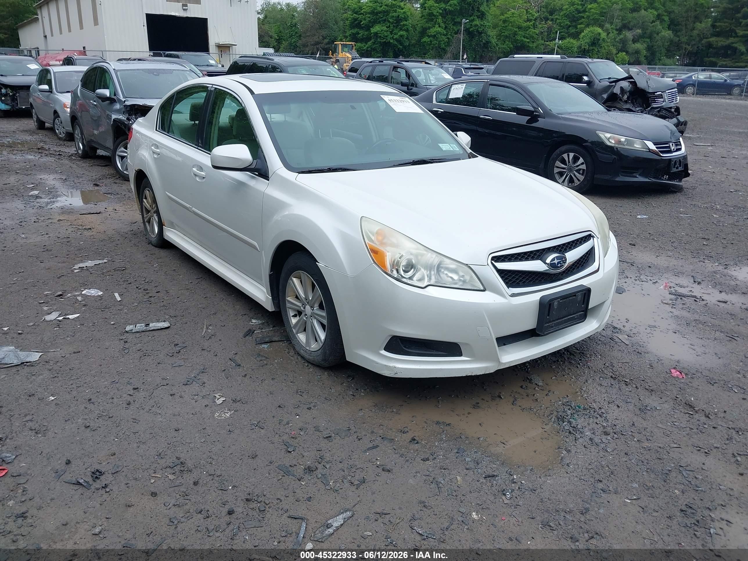 2012 Subaru Legacy Premium All-Weather Anniversary, VIN 4S3BMBH6XC3019191 — Обычный износ