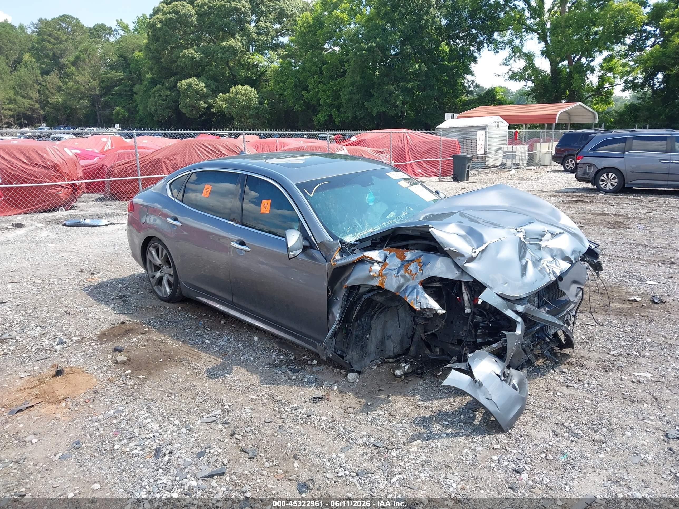 2016 Infiniti Q70, VIN JN1AY1PP2GM570058 — Biohazard / chemical