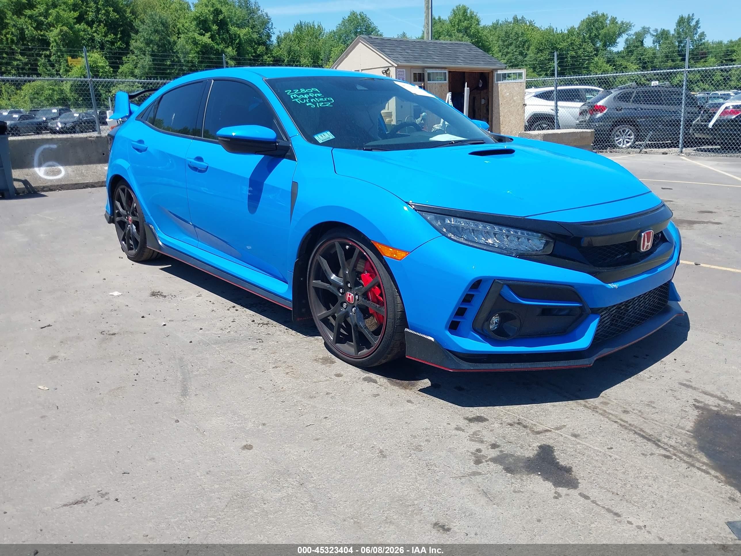 2021 Honda Civic Type R Touring, VIN SHHFK8G79MU202203 — Side