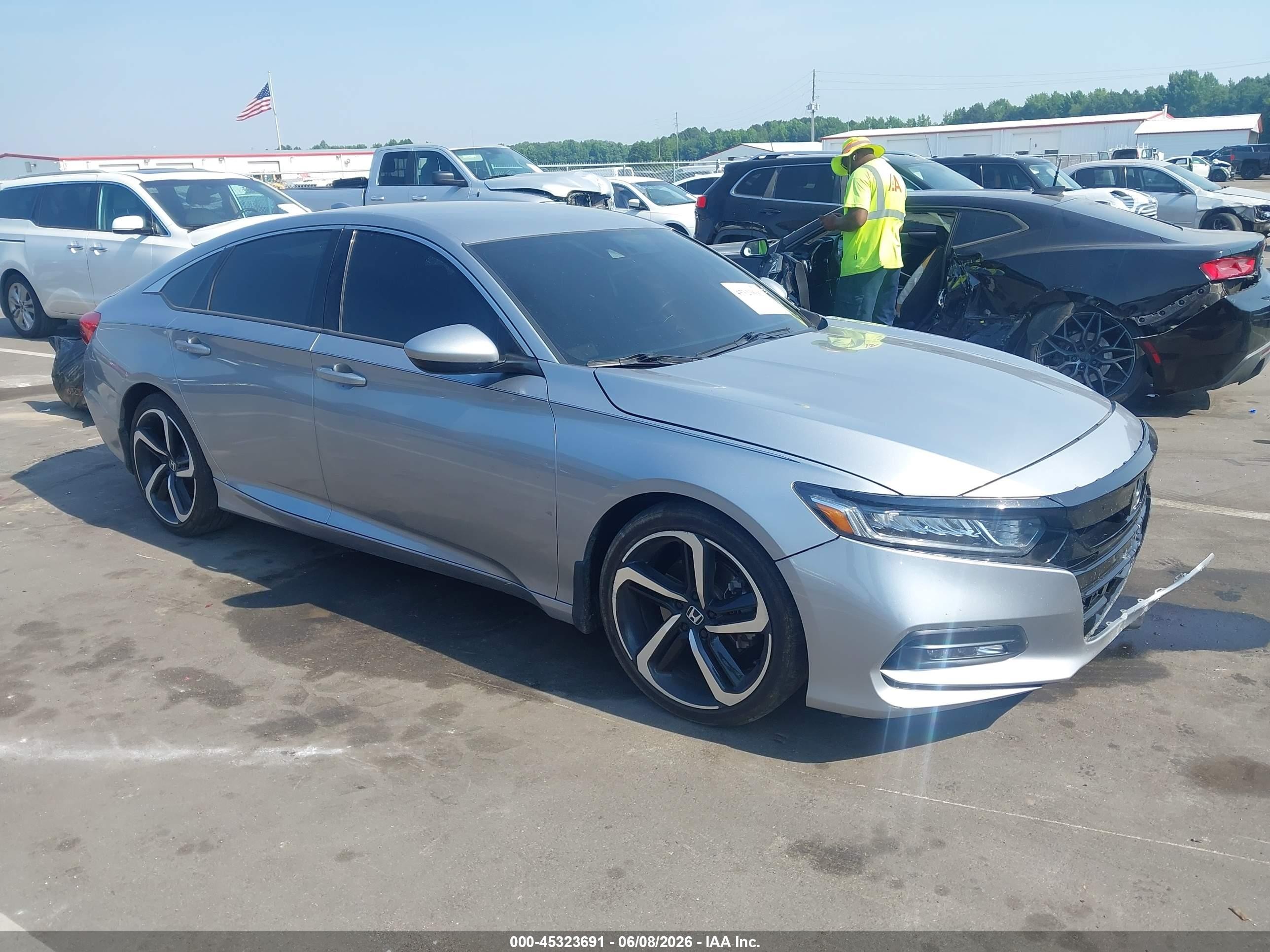 2020 Honda Accord Sport, VIN 1HGCV1F38LA054734 — Front end