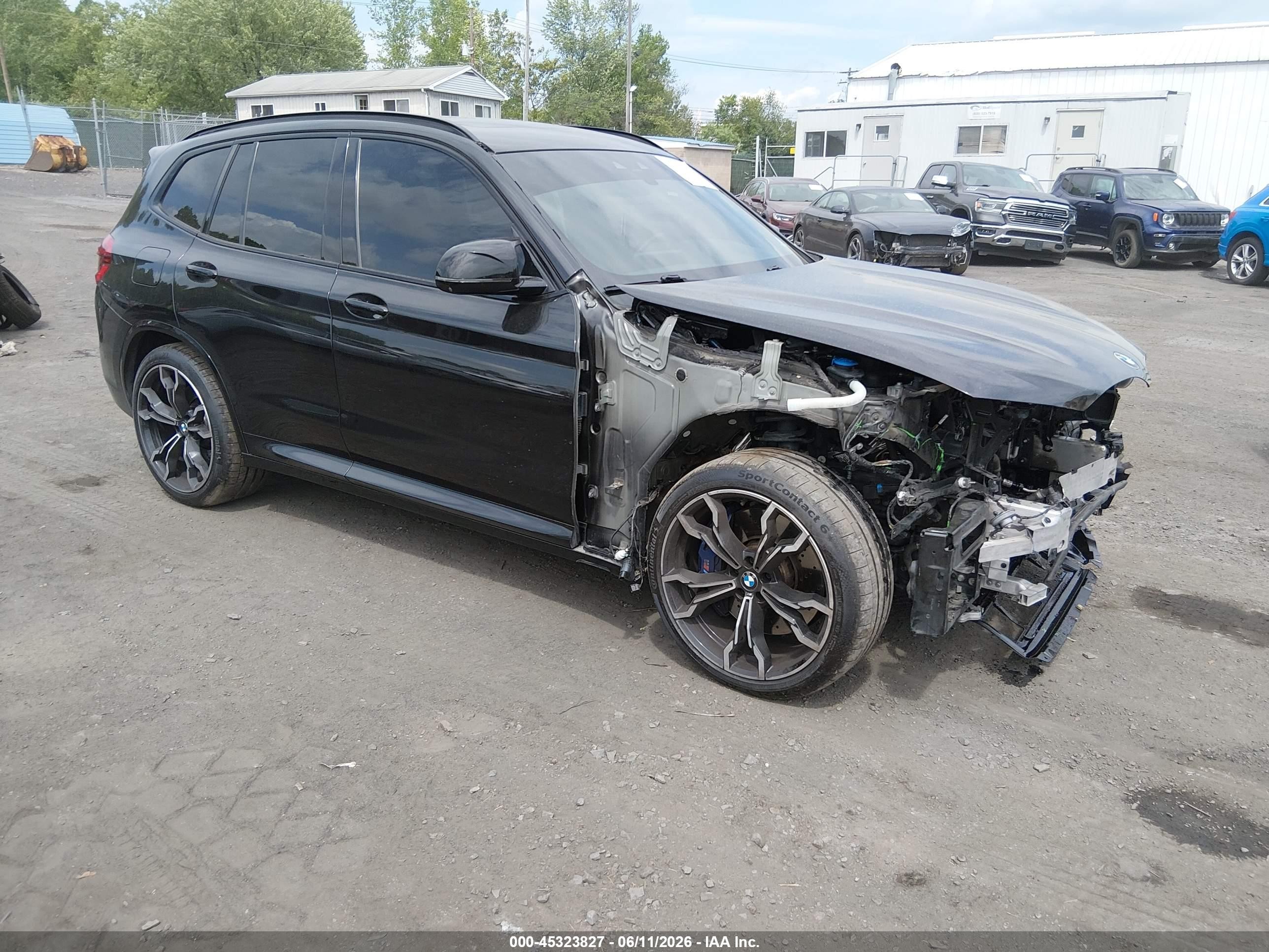 2020 BMW X3 M, VIN 5YMTS0C08LLT10118 — Front end