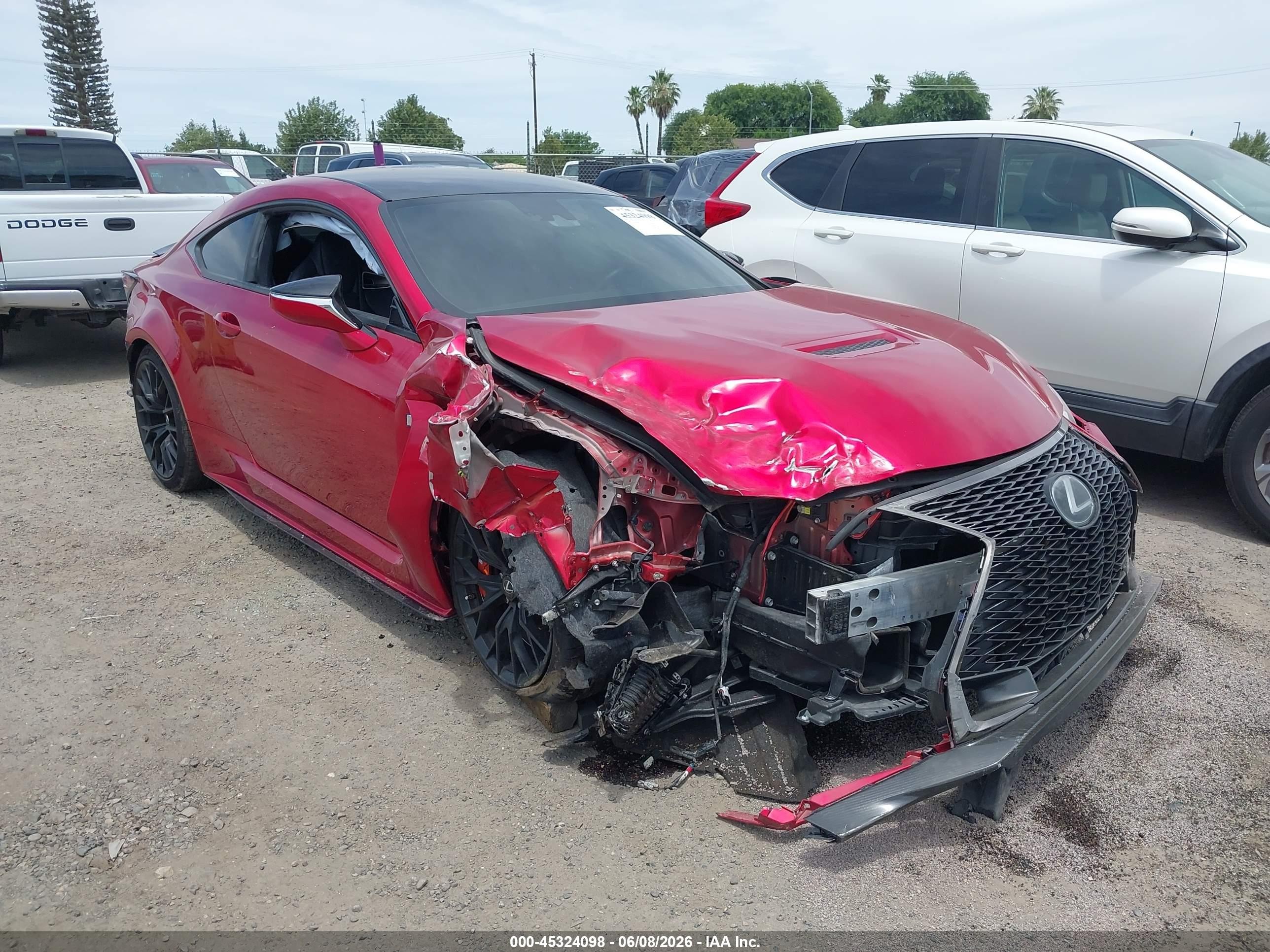 2022 Lexus RC F, VIN JTHJP5BC4N5008633 — Front end