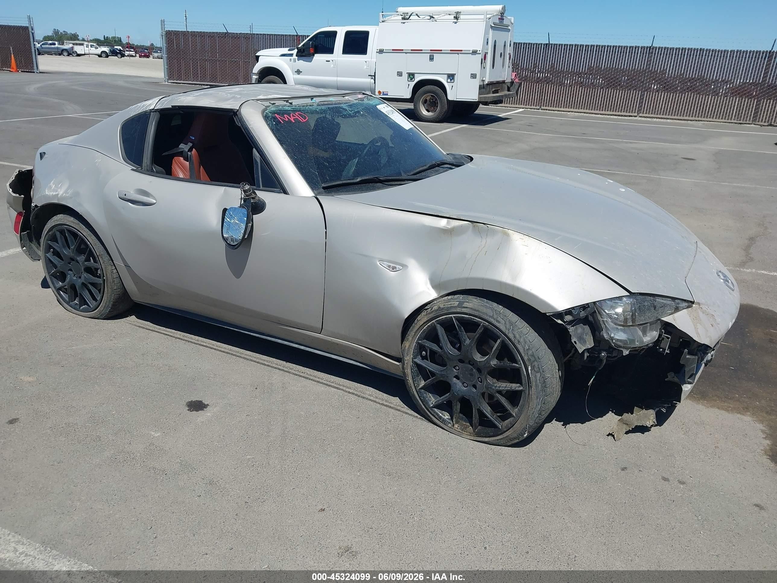 2023 Mazda MX-5 Miata Grand Touring, VIN JM1NDAM74P0558015 — Rollover