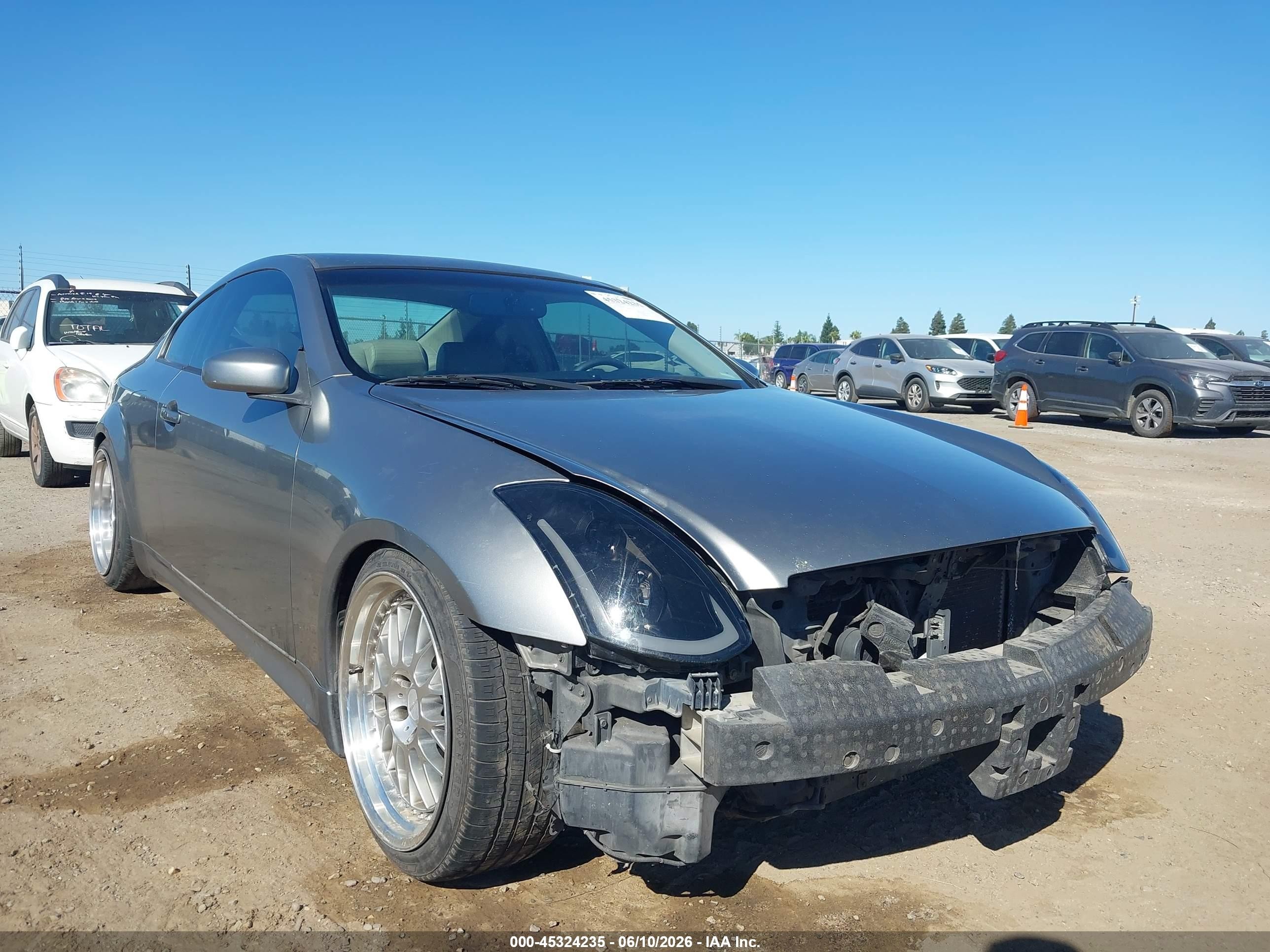 2007 Infiniti G35, VIN JNKCV54E47M905568 — Engine fire