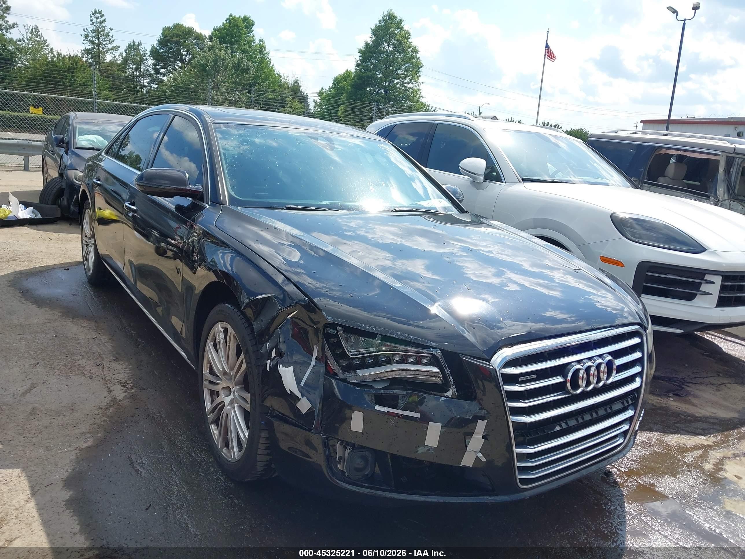 2012 Audi A8, VIN WAURVAFD0CN007947 — Front end