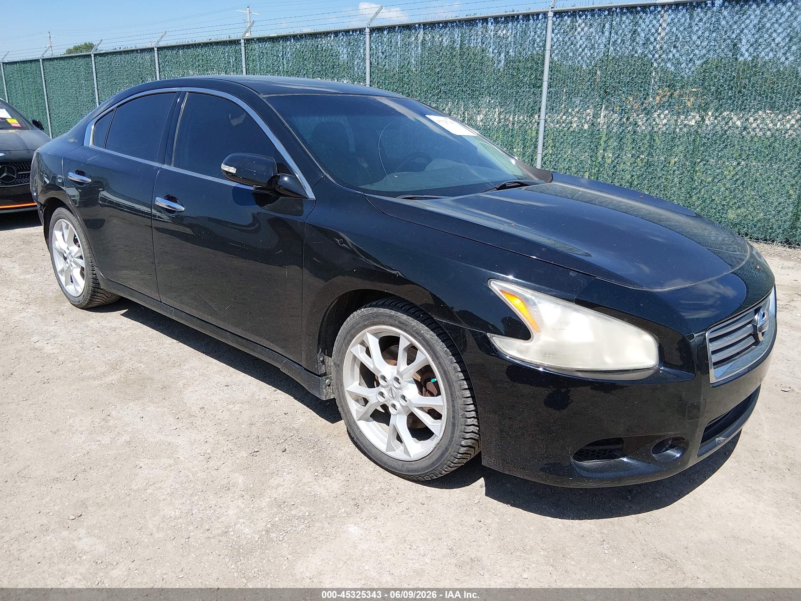 2012 Nissan Maxima SV, VIN 1N4AA5AP6CC847575 — Зад