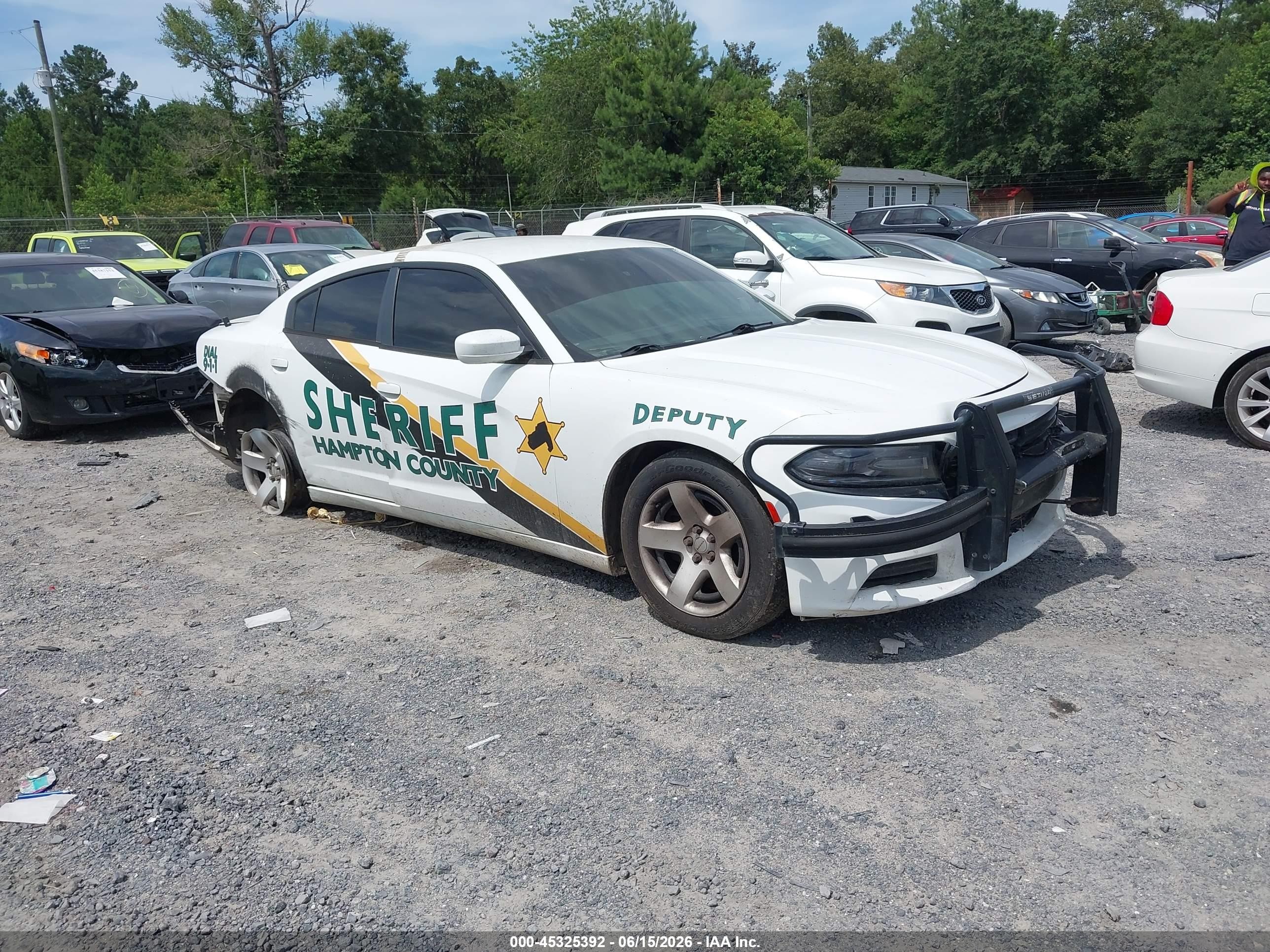 2015 Dodge Charger Police, VIN 2C3CDXAT8FH925184 — Rear end