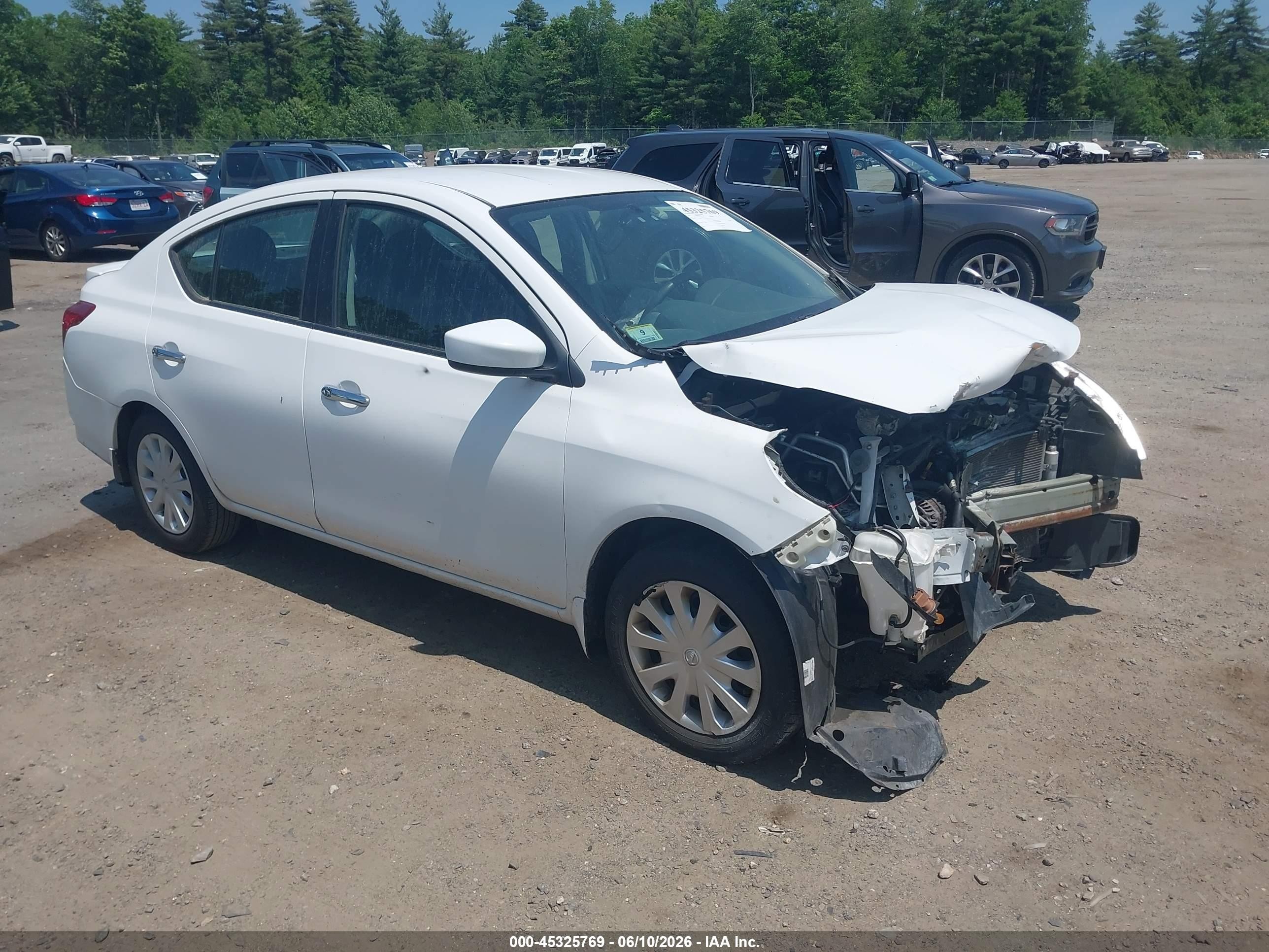 2017 Nissan Versa SV, VIN 3N1CN7AP7HL807149 — Повреждение рамы