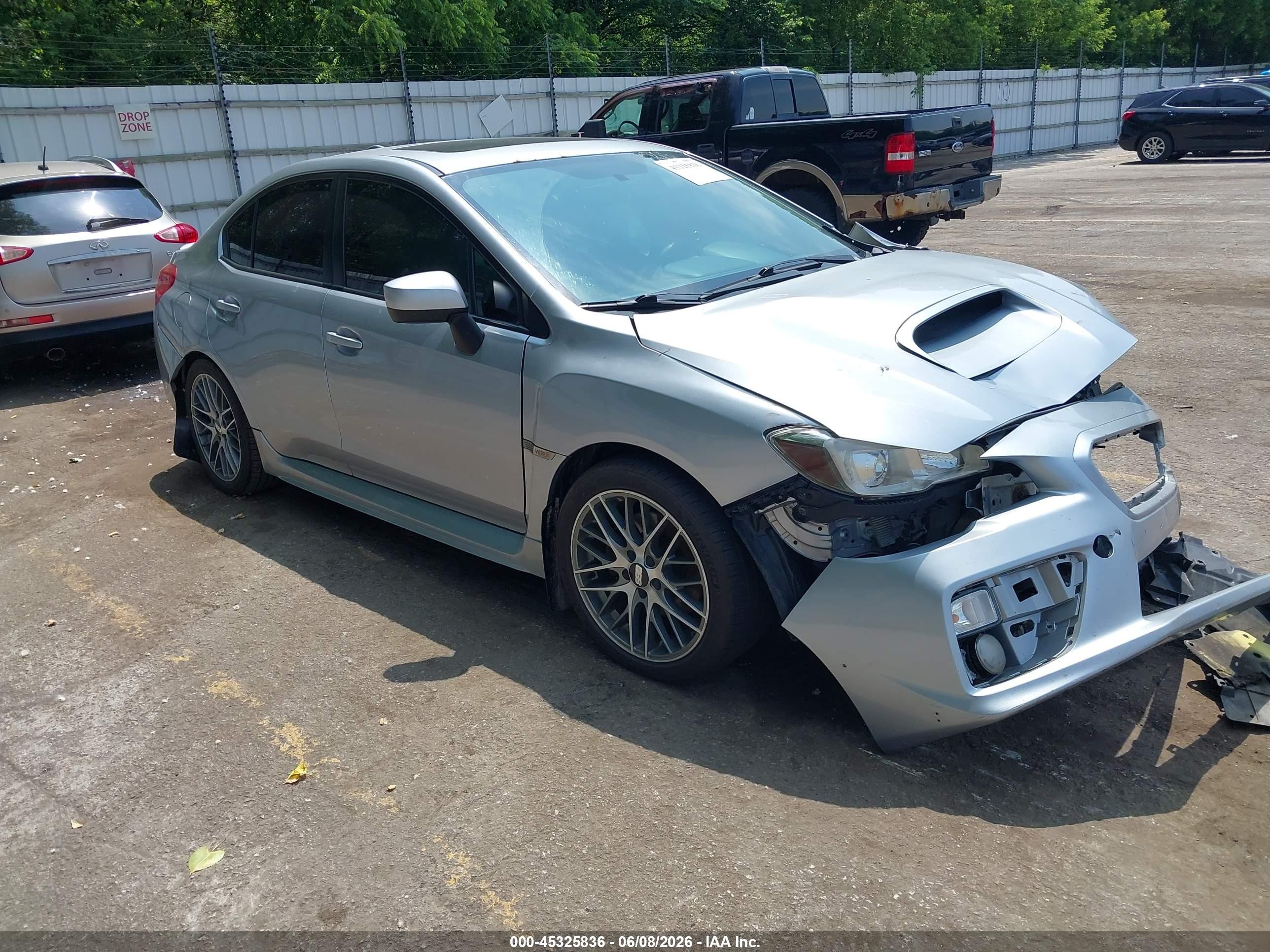 2016 Subaru WRX Premium, VIN JF1VA1E63G9830747 — Front end
