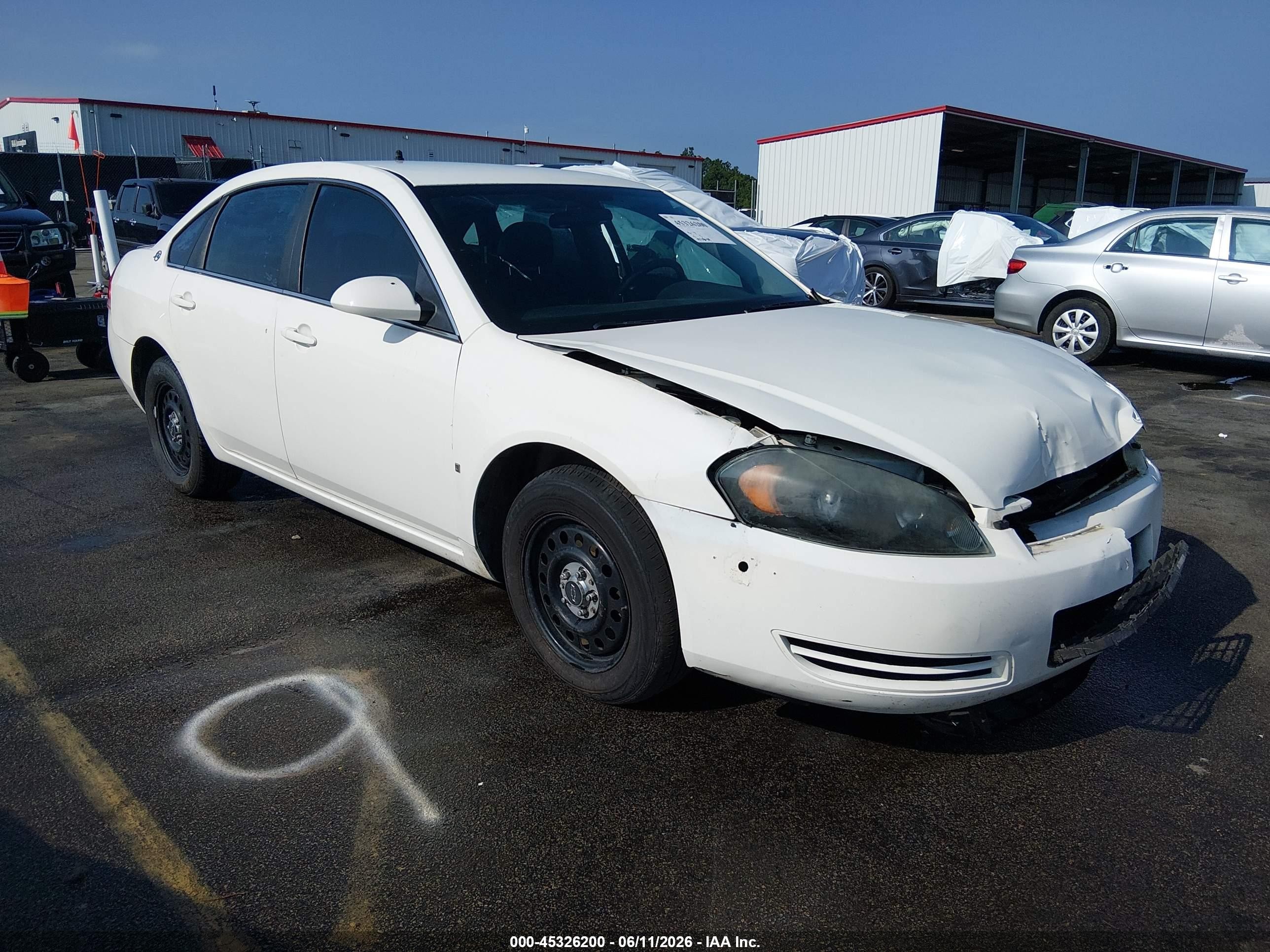 2008 Chevrolet Impala Police Unmarked Police, VIN 2G1WS553981330037 — Side