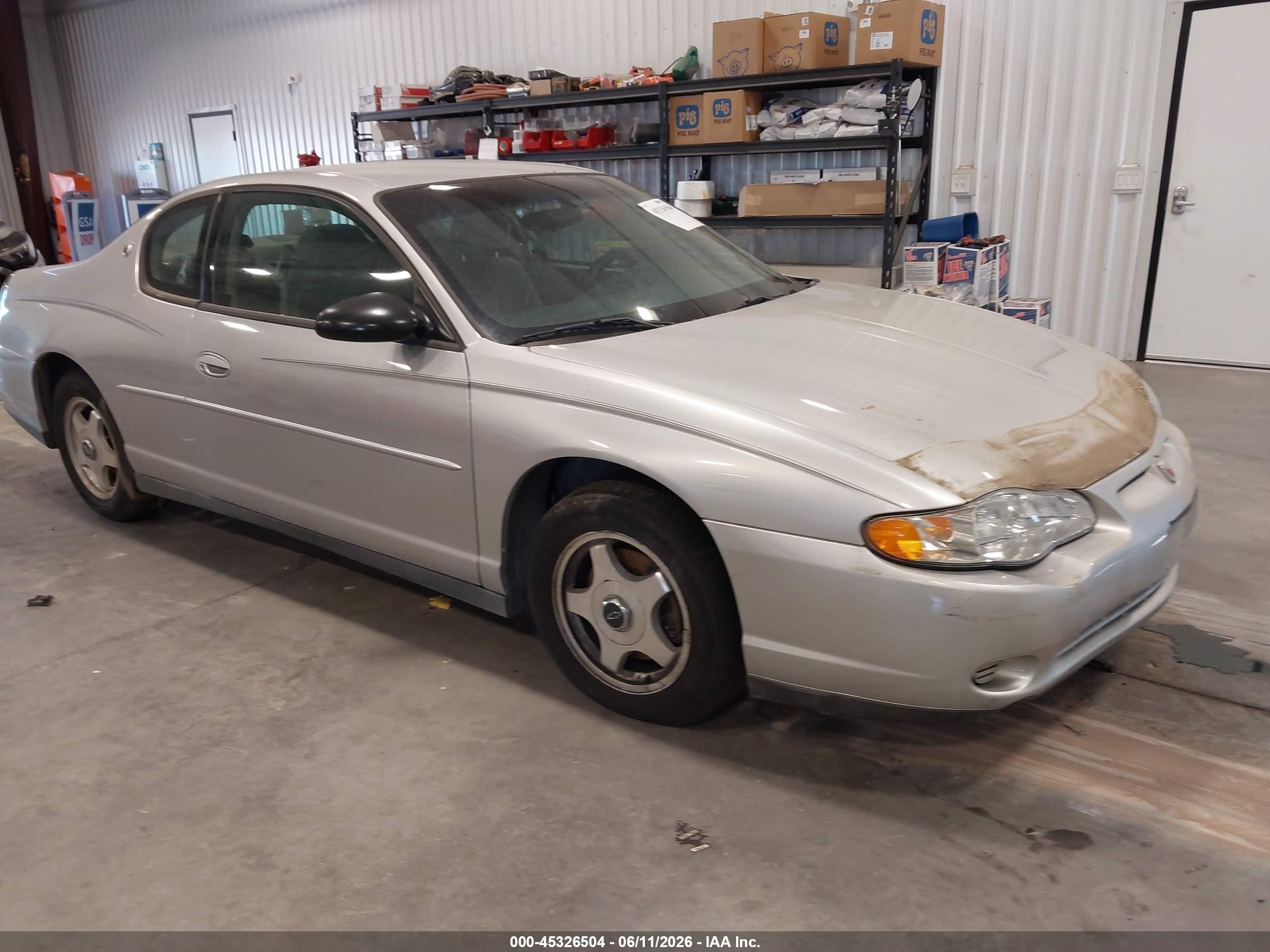2001 Chevrolet Monte Carlo LS, VIN 2G1WW12E219200868 — Перед