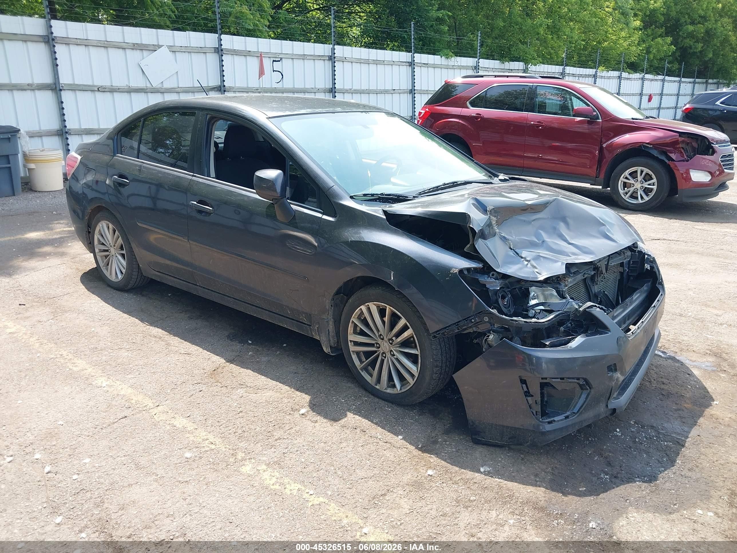 2014 Subaru Impreza Premium, VIN JF1GJAE68EH007761 — Front end