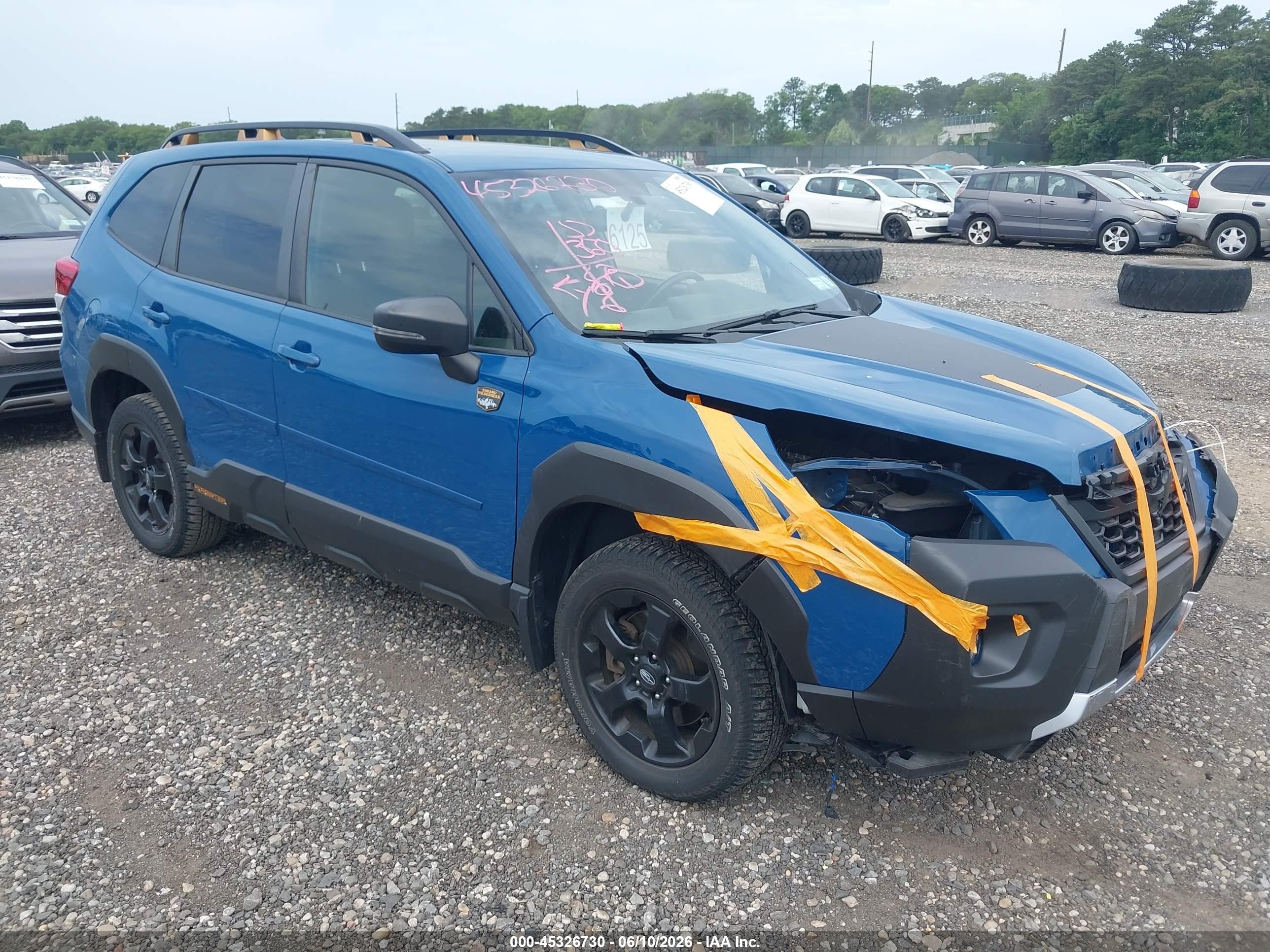 2023 Subaru Forester Wilderness, VIN JF2SKAMCXPH482390 — Front end