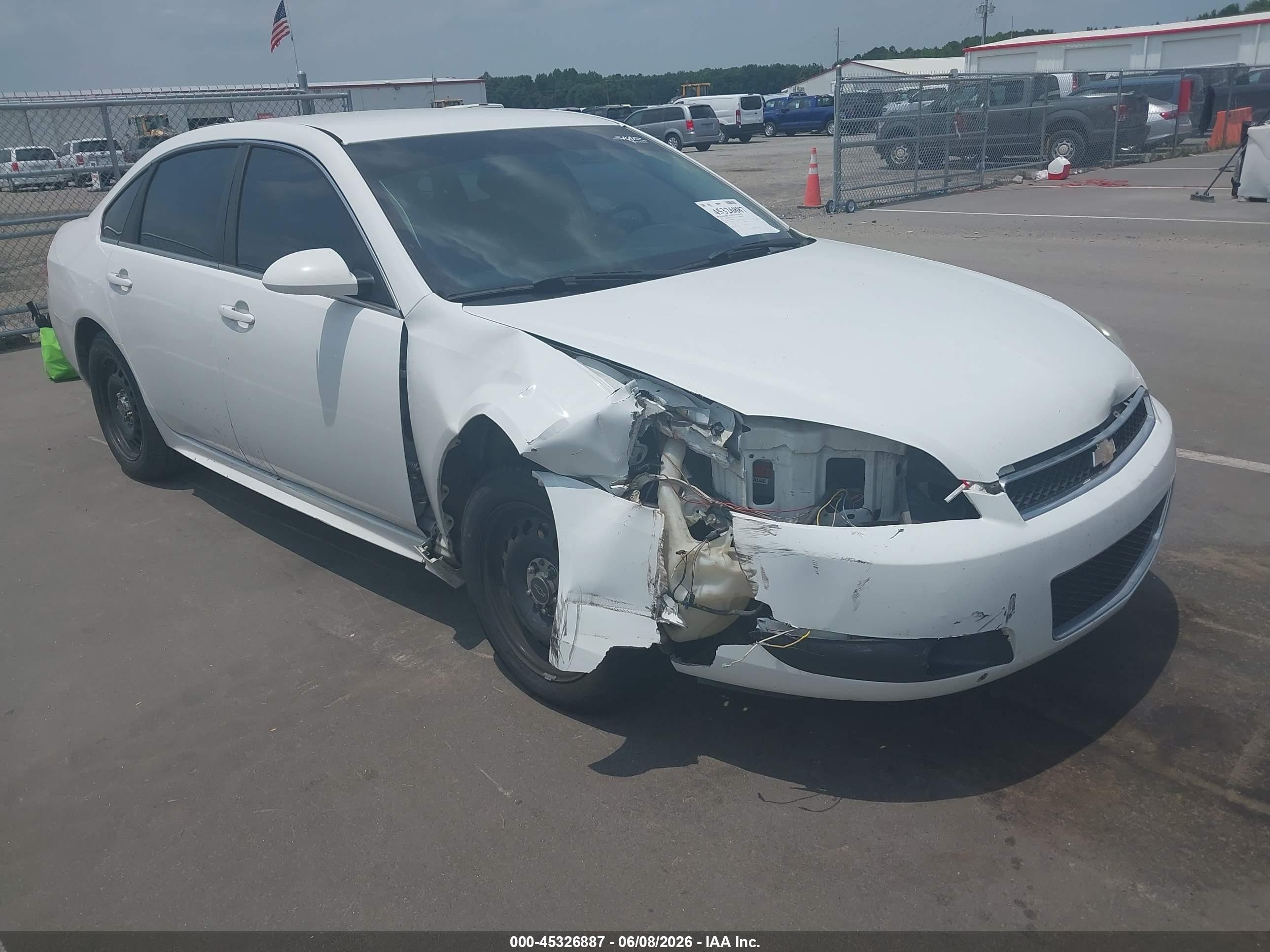 2013 Chevrolet Impala Police, VIN 2G1WD5E33D1198963 — Front end