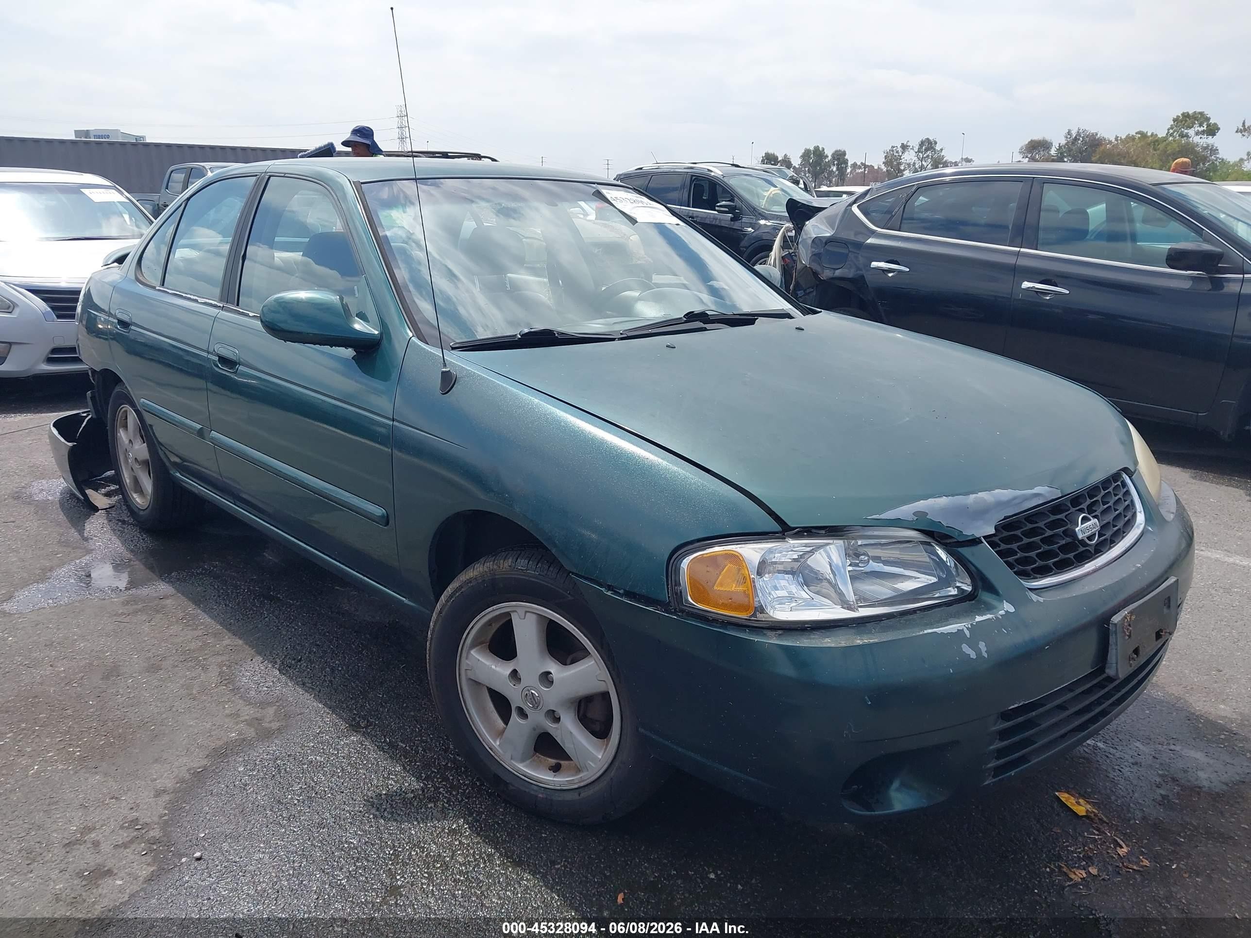 2003 Nissan Sentra XE, VIN 3N1CB51D73L703949 — Rear end