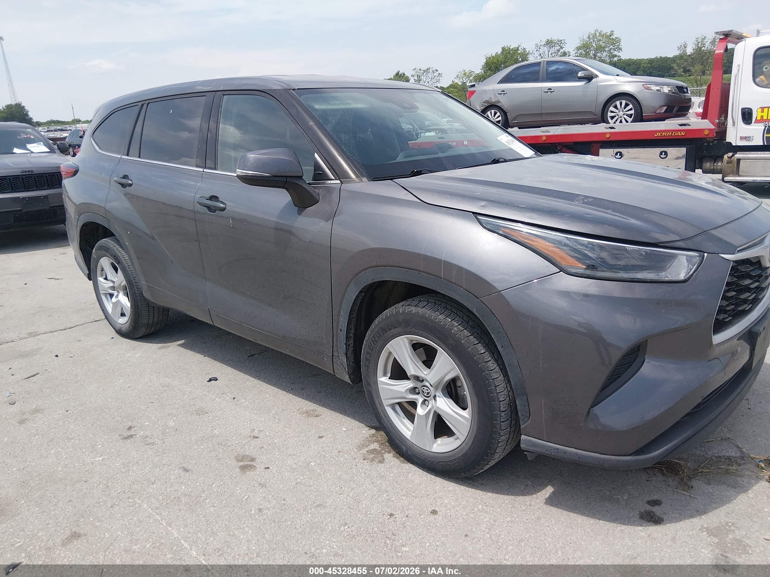 2021 Toyota Highlander L, VIN 5TDCZRAH1MS523722 — Град