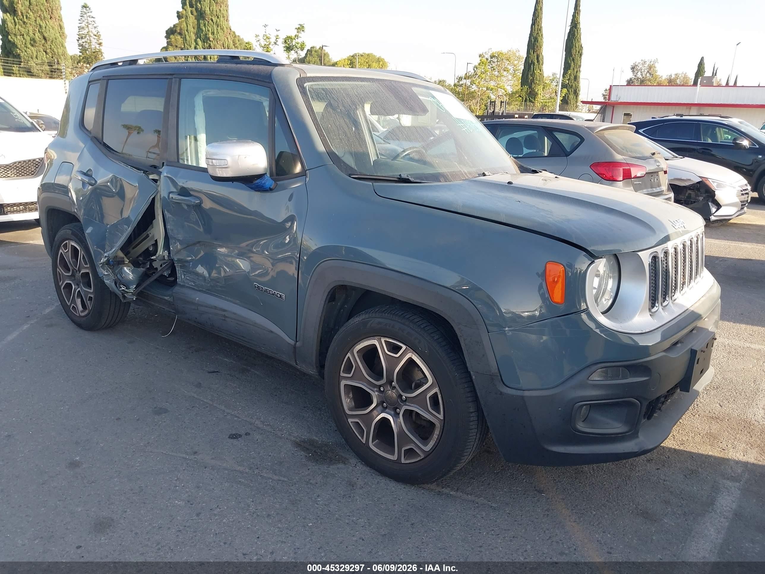 2017 Jeep Renegade Limited, VIN ZACCJADB8HPE98546 — Side
