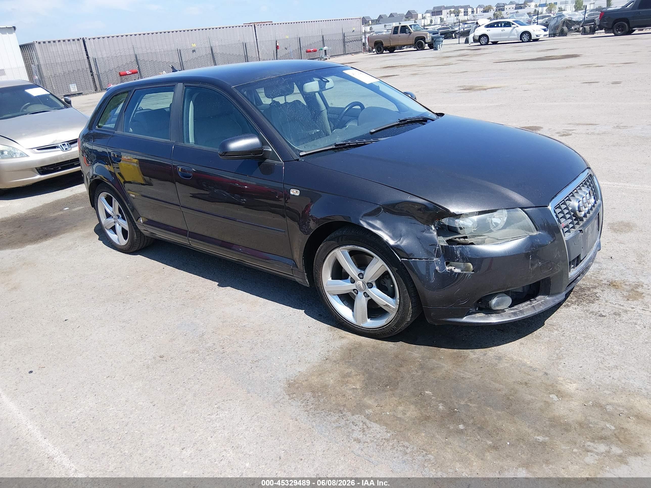 2008 Audi A3, VIN WAUHF78P08A082861 — Перед