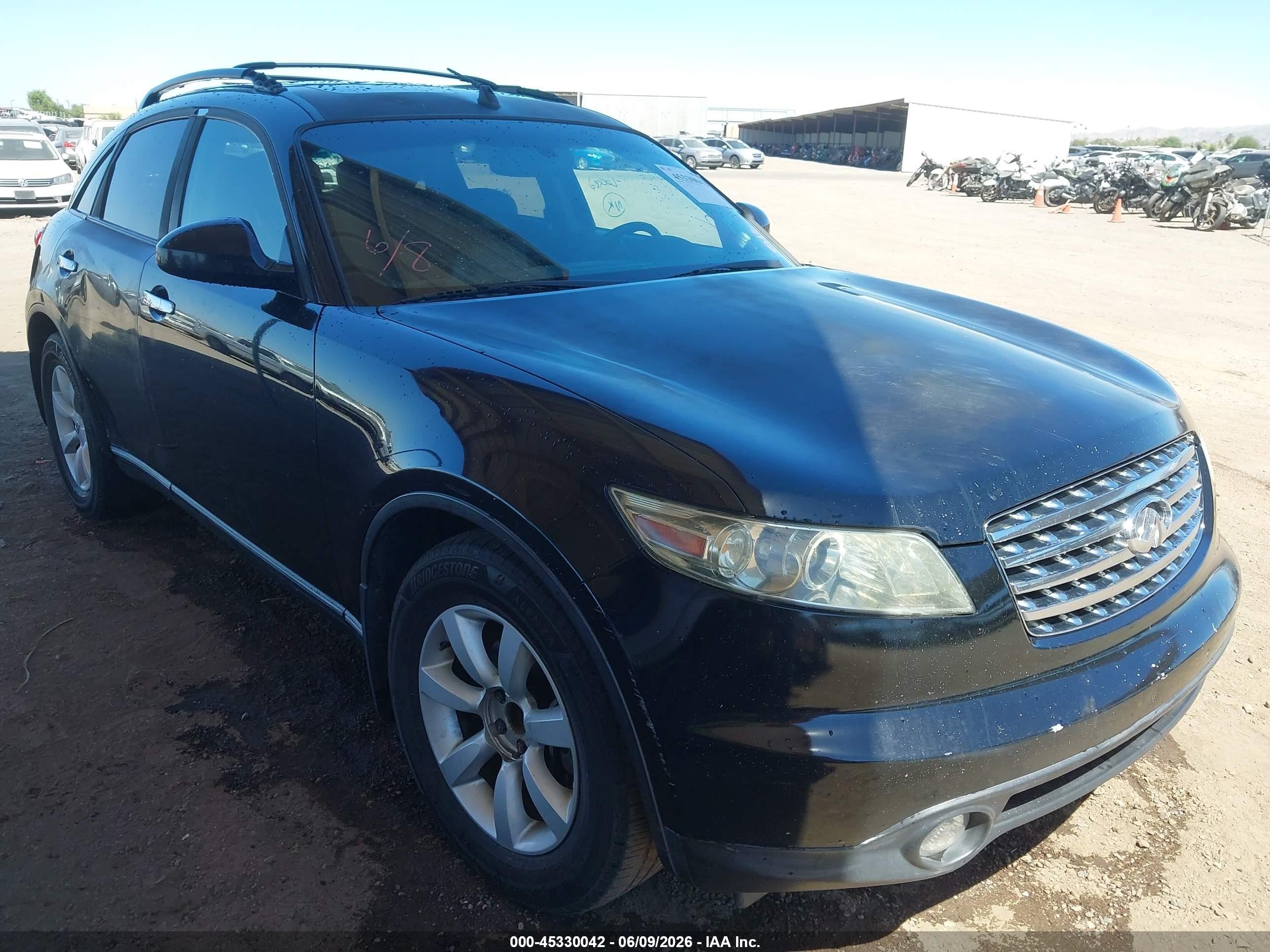 2005 Infiniti FX, VIN JNRAS08U85X109200 — Side