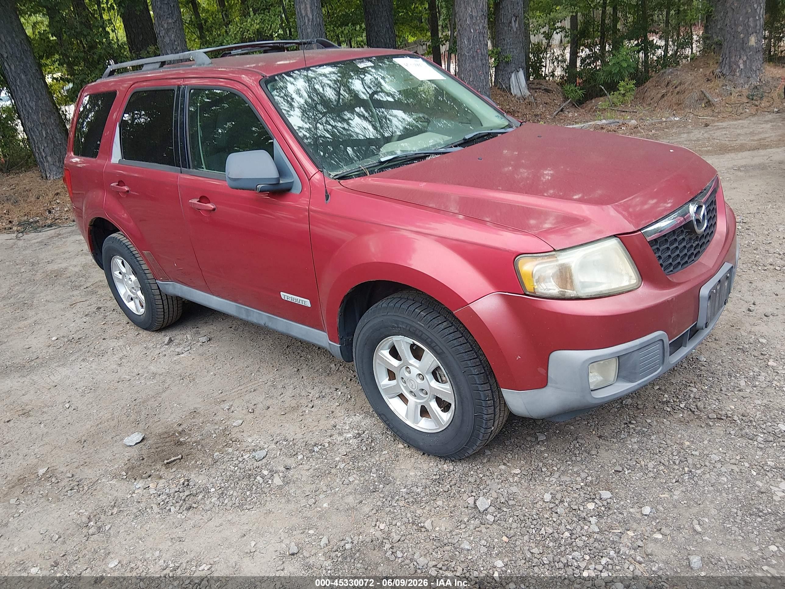 2008 Mazda Tribute Grand Touring, VIN 4F2CZ02Z48KM27616 — Normal wear