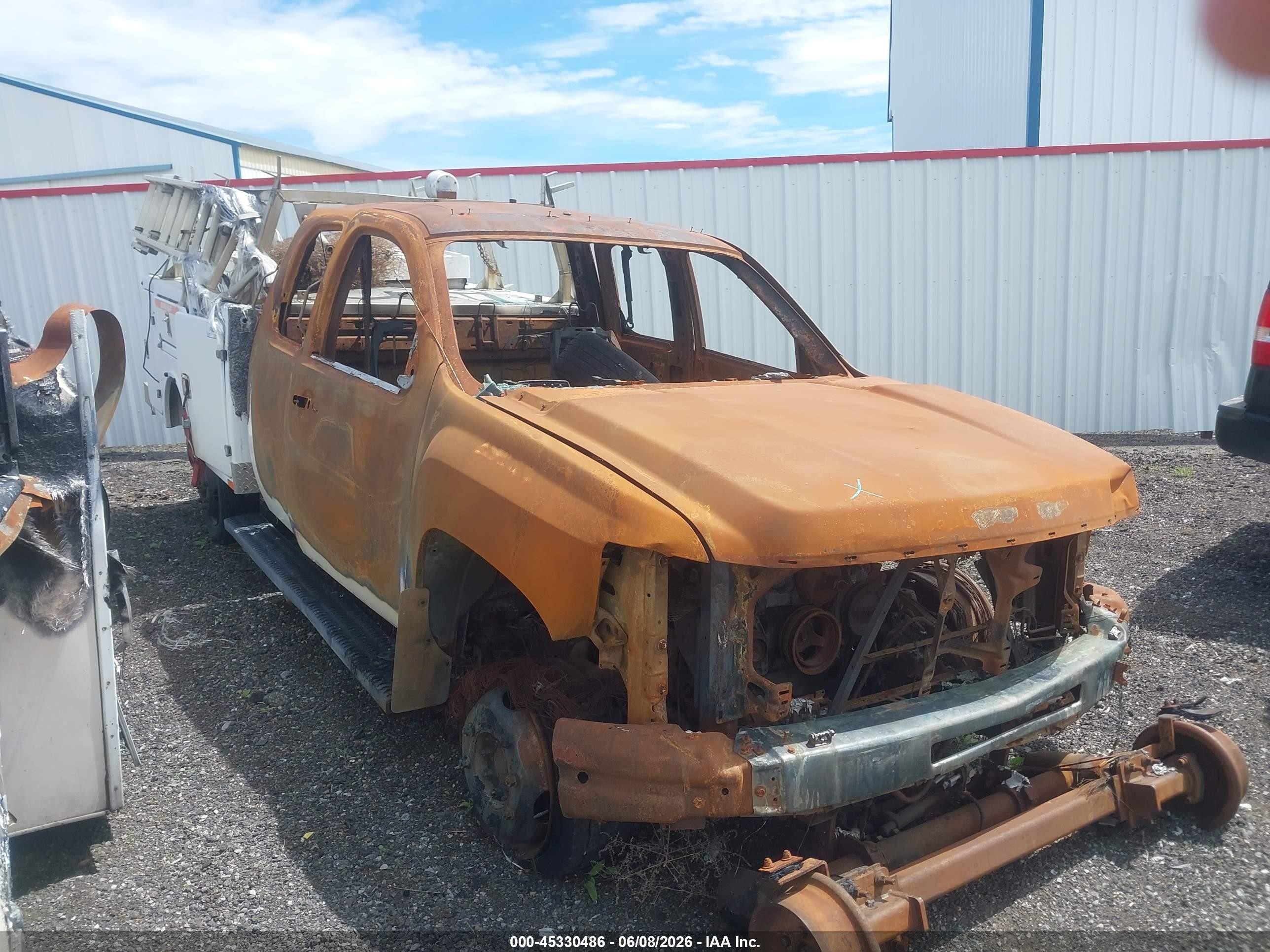 2010 Chevrolet Silverado 3500HD, VIN 1GB5KZBK4AZ250782 — Burn