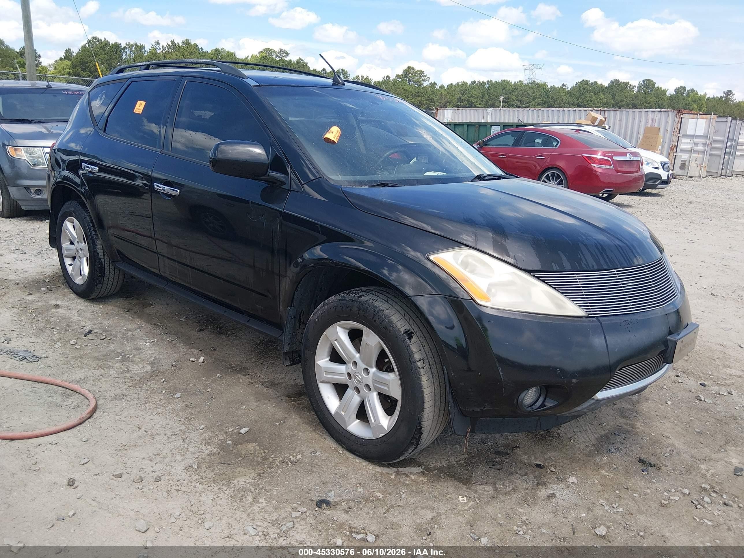 2006 Nissan Murano S, VIN JN8AZ08T66W422437 — Biohazard / chemical