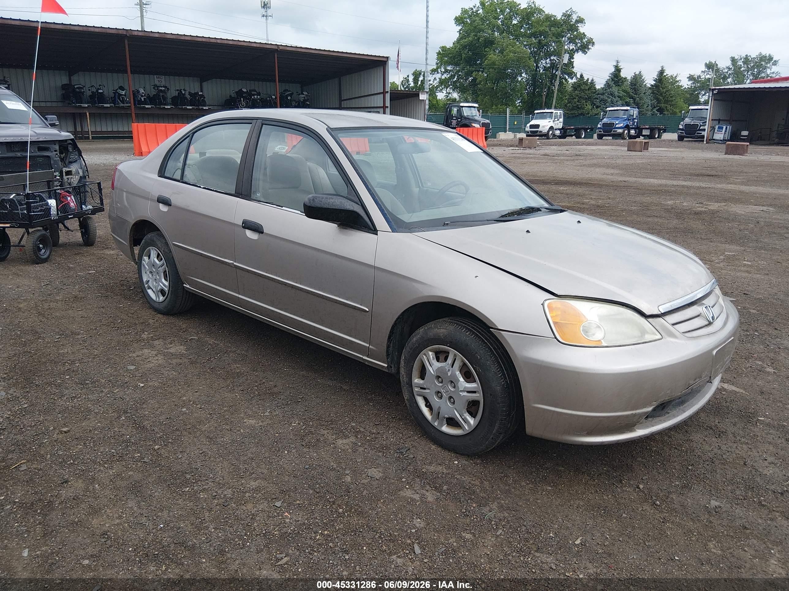 2001 Honda Civic LX, VIN 2HGES15531H506883 — Обычный износ