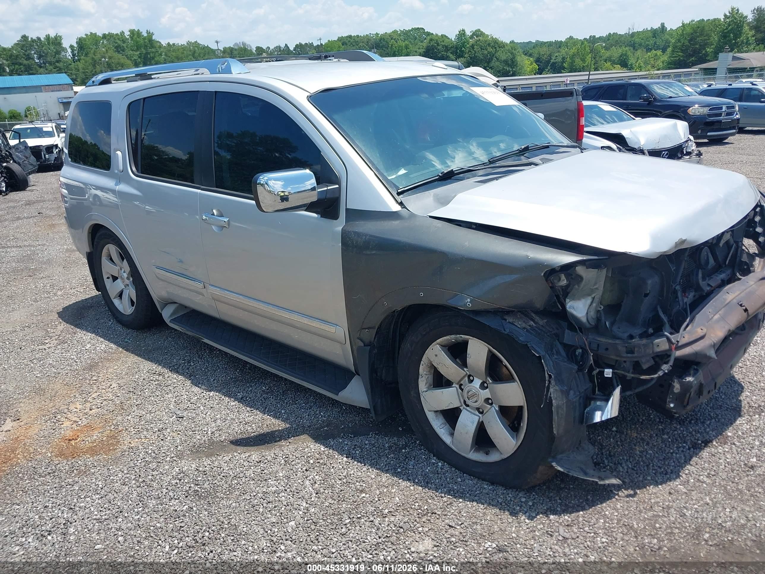 2012 Nissan Armada SL, VIN 5N1BA0ND9CN600519 — Front end