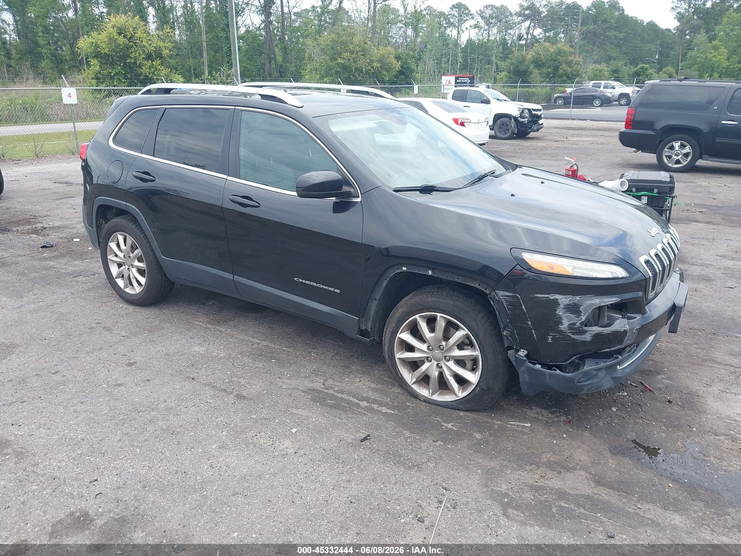 2016 Jeep Cherokee Limited, VIN 1C4PJMDBXGW151918 — Not stated