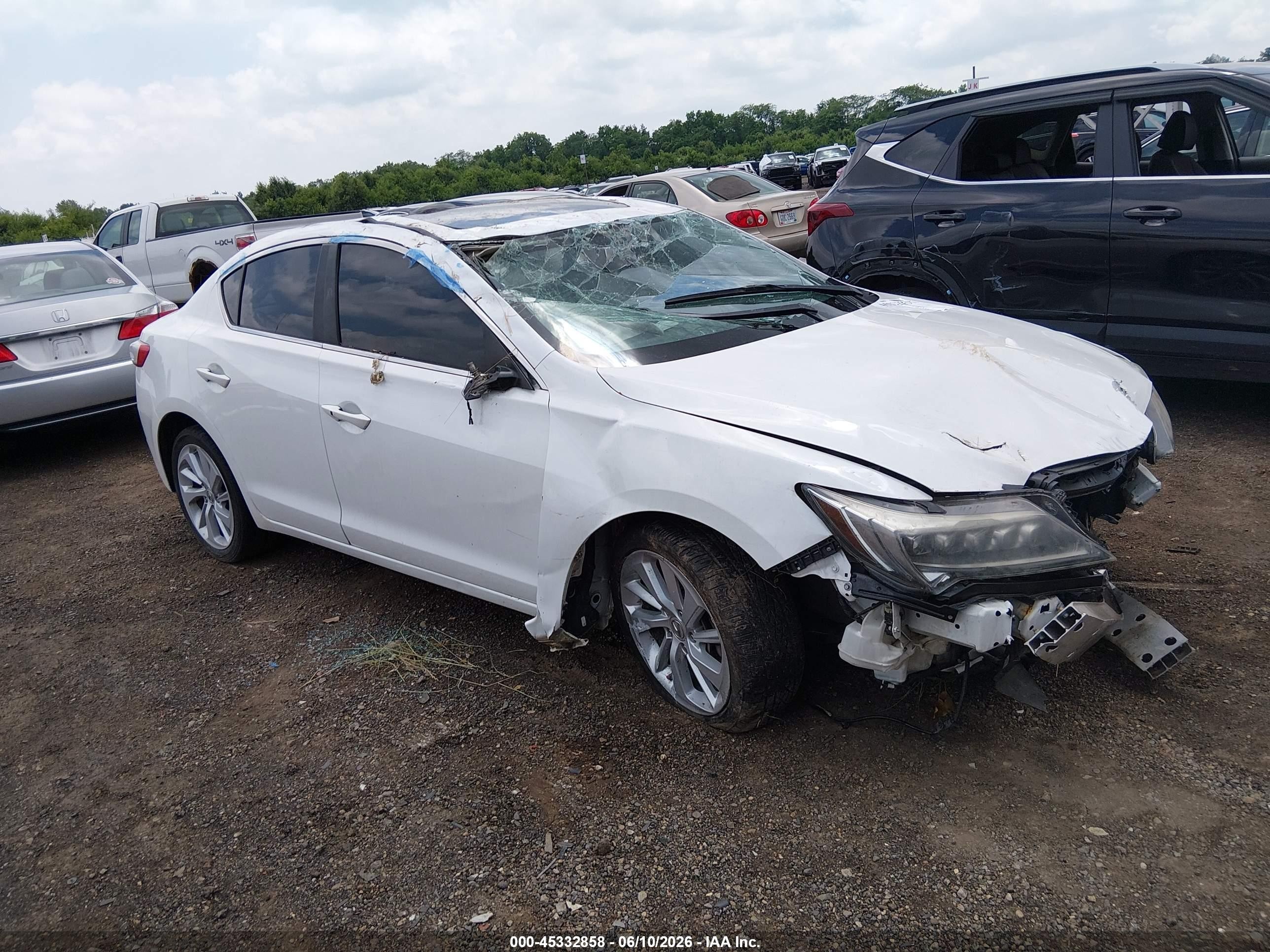 2016 Acura ILX, VIN 19UDE2F37GA019053 — Опрокидывание