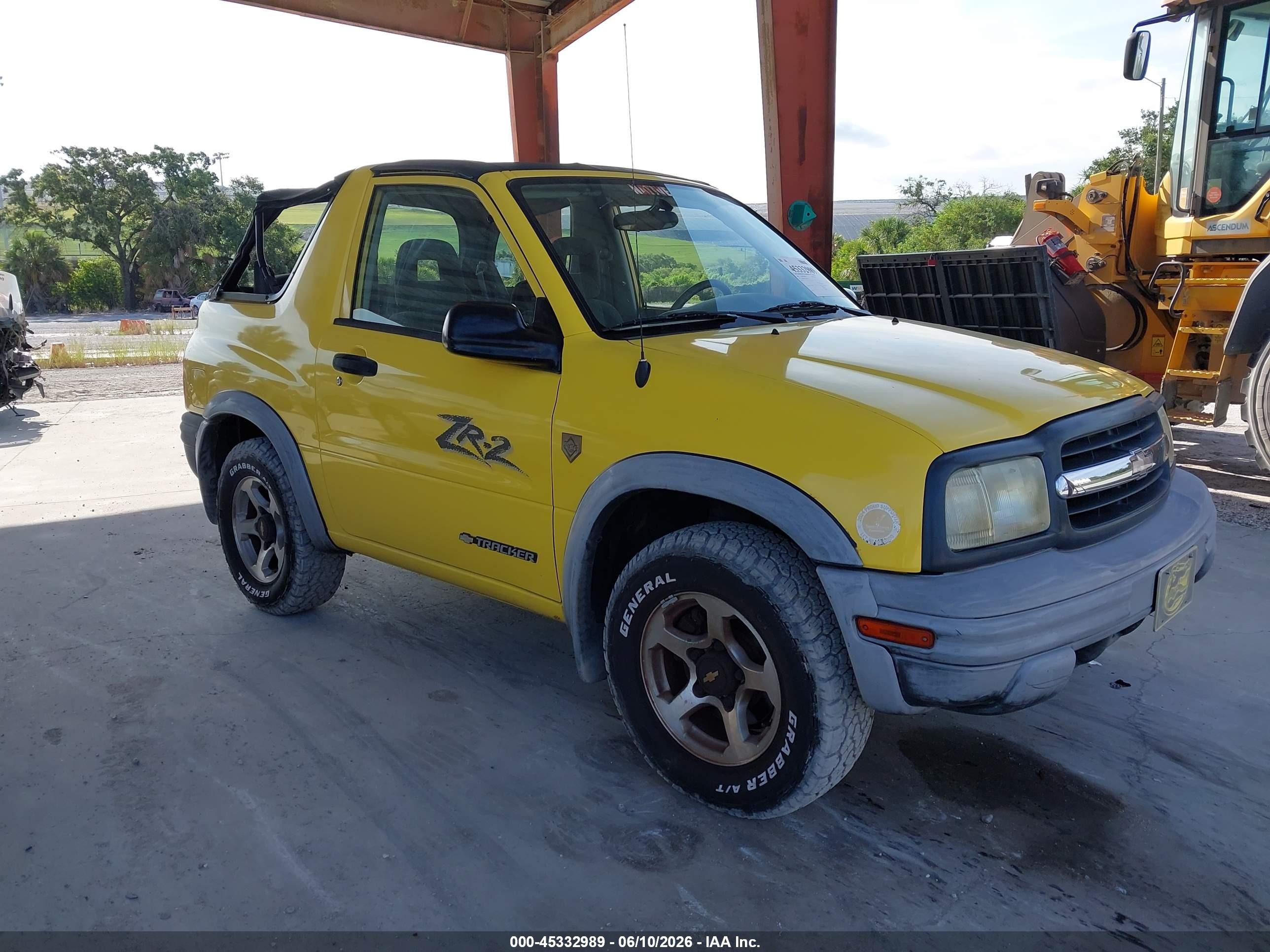 2002 Chevrolet Tracker, VIN 2CNBJ78C726945434 — Normal wear