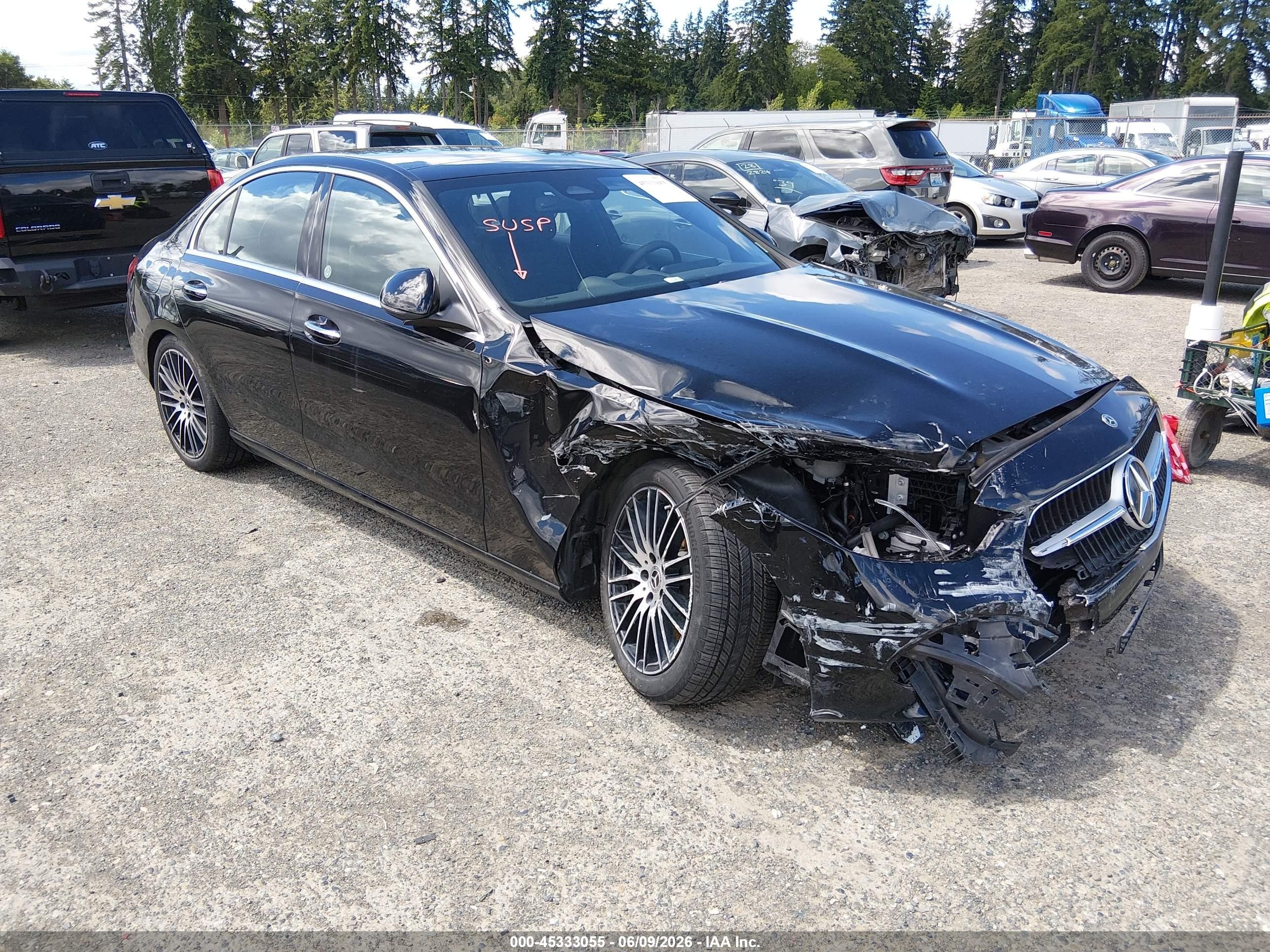 2025 Mercedes-Benz C 300, VIN W1KAF4HBXSR288842 — Front end