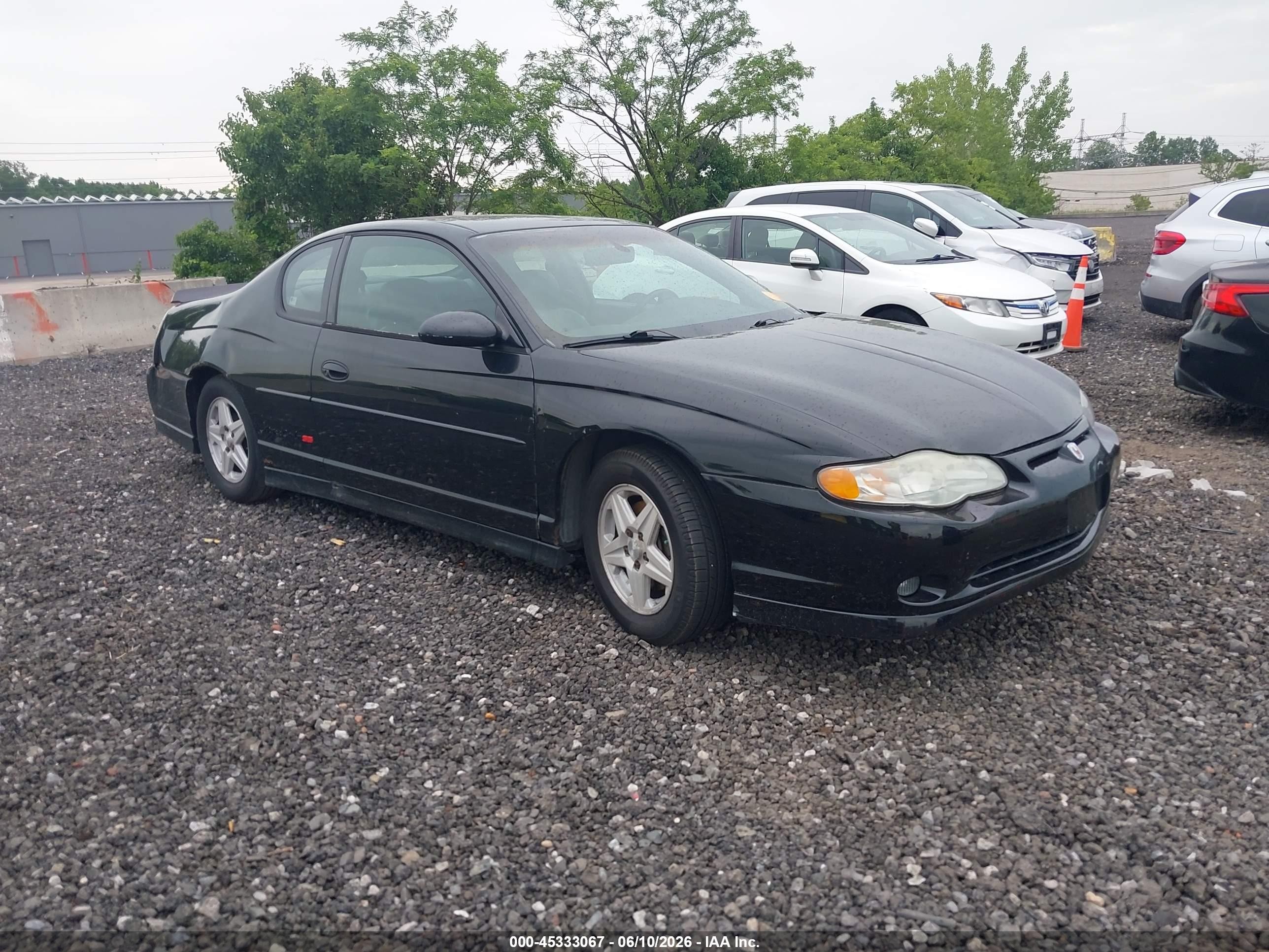 2002 Chevrolet Monte Carlo SS, VIN 2G1WX15K729315966 — Rear end
