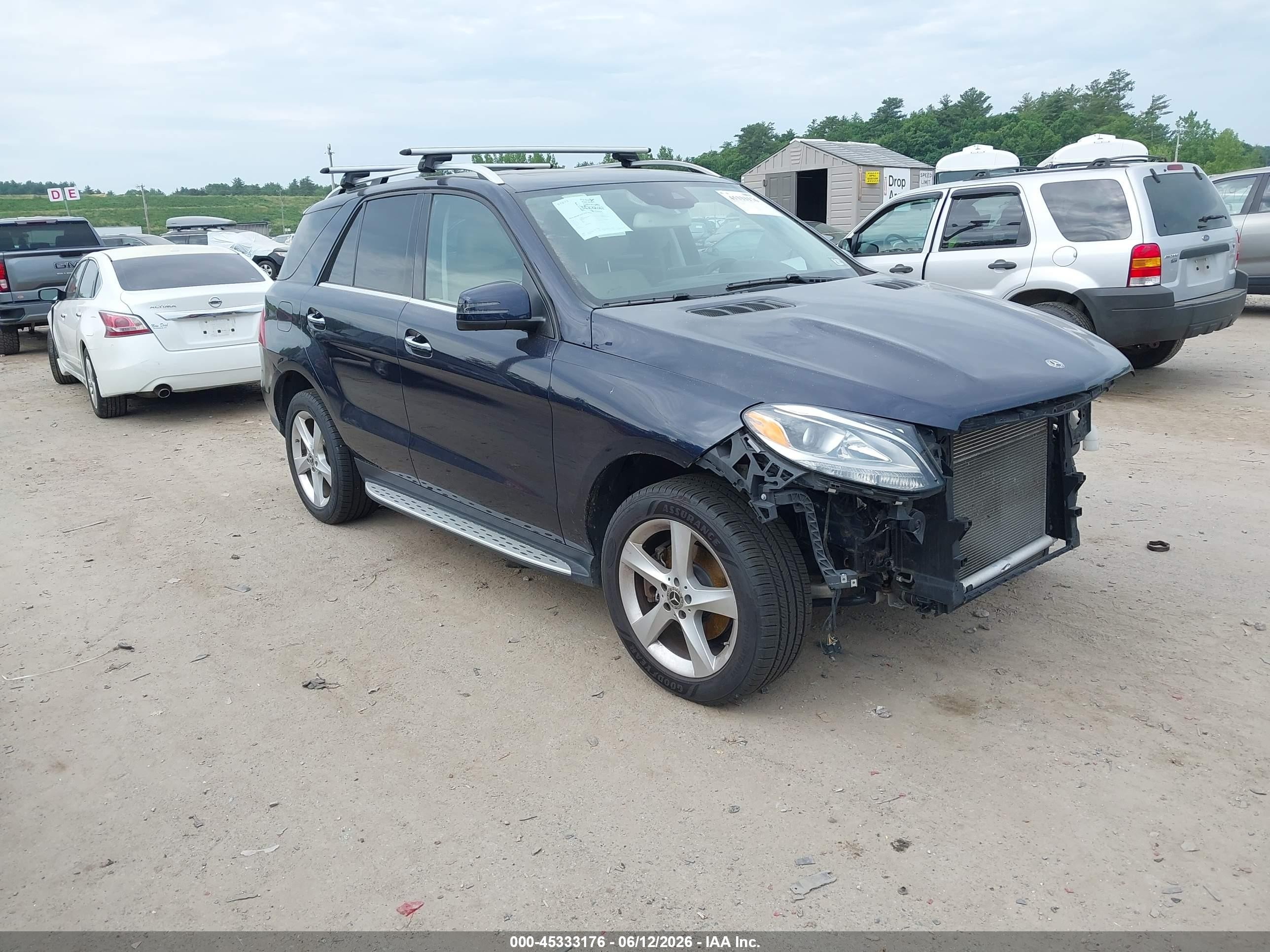 2018 Mercedes-Benz GLE 350, VIN 4JGDA5HB6JB008915 — Front end