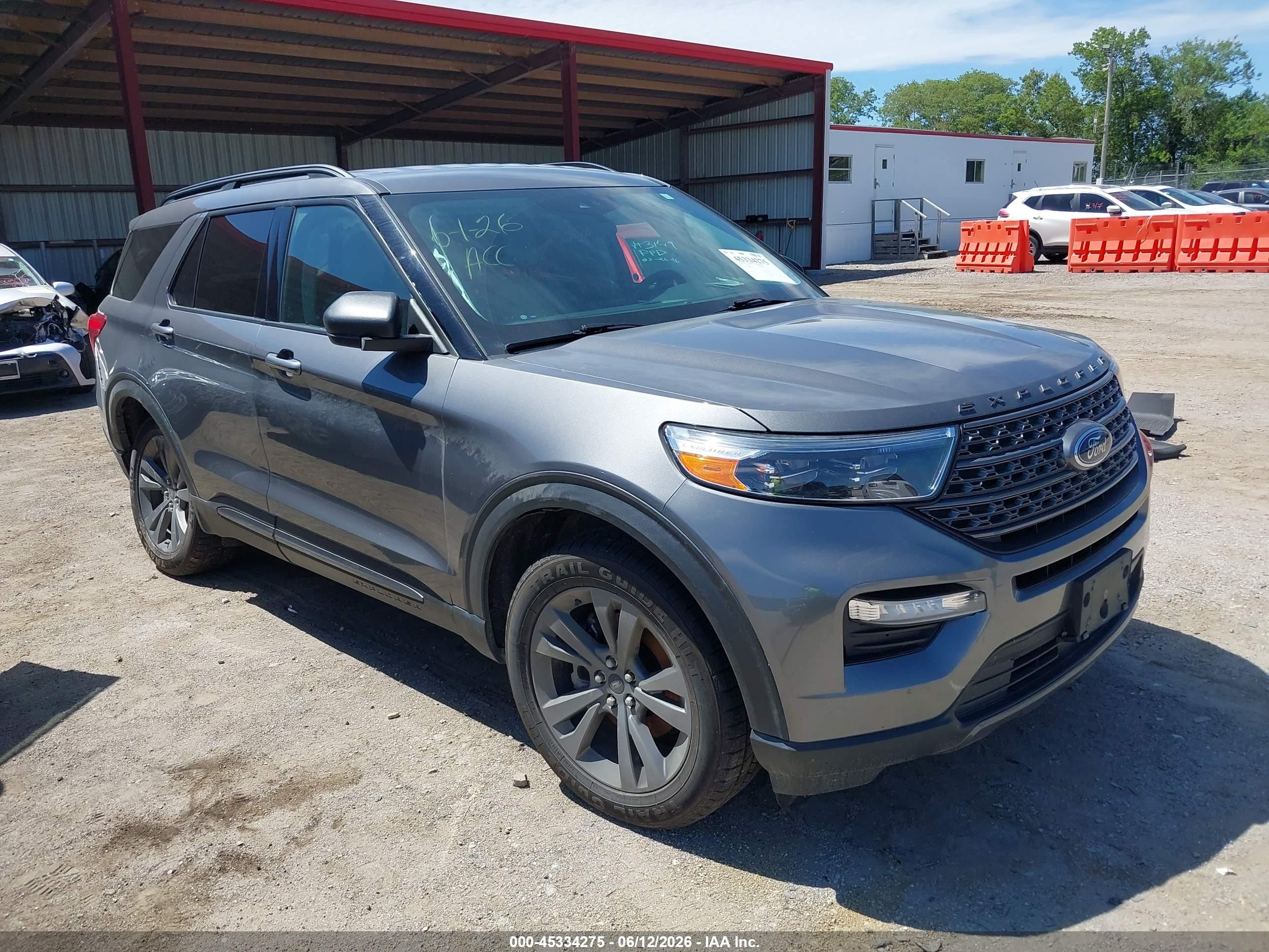 2021 Ford Explorer XLT, VIN 1FMSK8DH1MGA95050 — Rear end