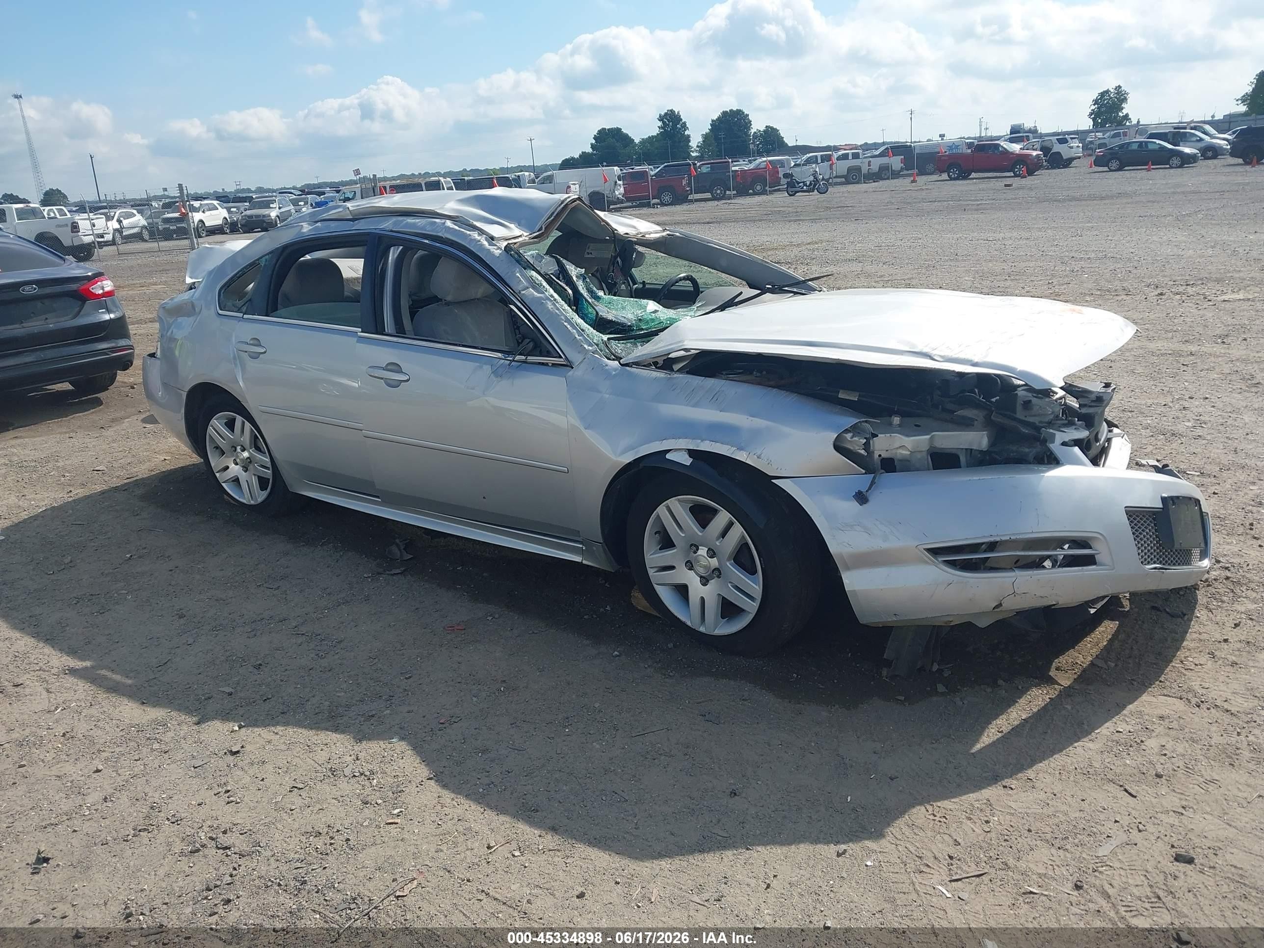 2012 Chevrolet Impala LT Retail, VIN 2G1WB5E30C1142774 — Rollover