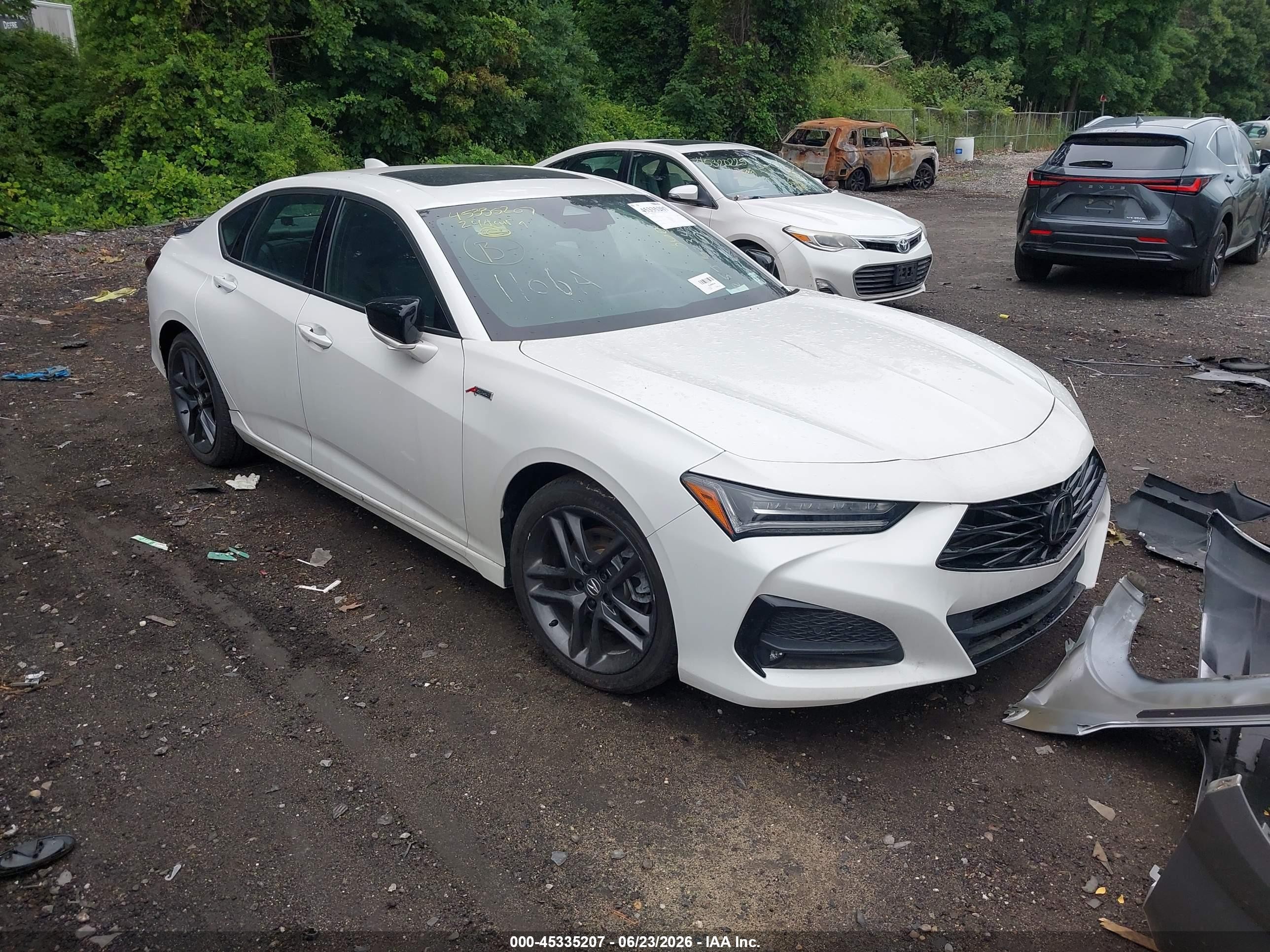 2024 Acura TLX w/A-Spec Package, VIN 19UUB6F52RA001113 — Theft recovery