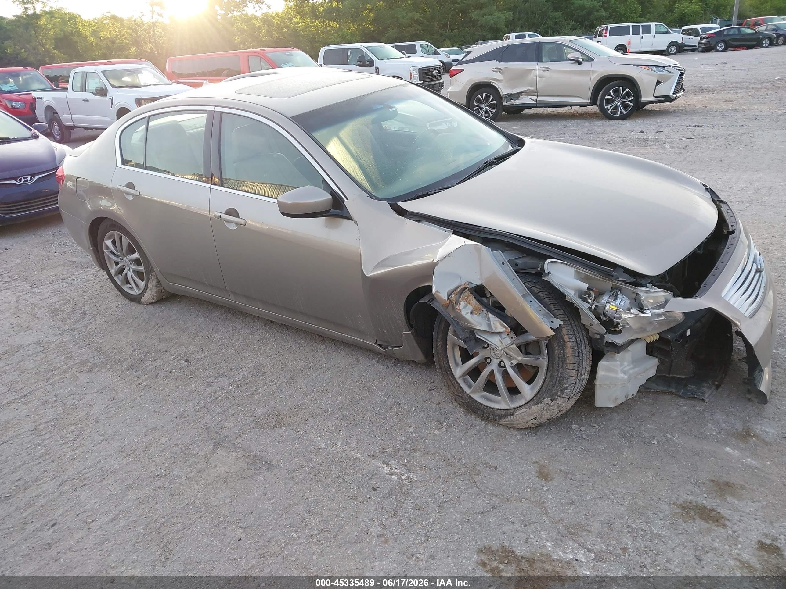2009 Infiniti G37 x, VIN JNKCV61F59M357795 — Front end